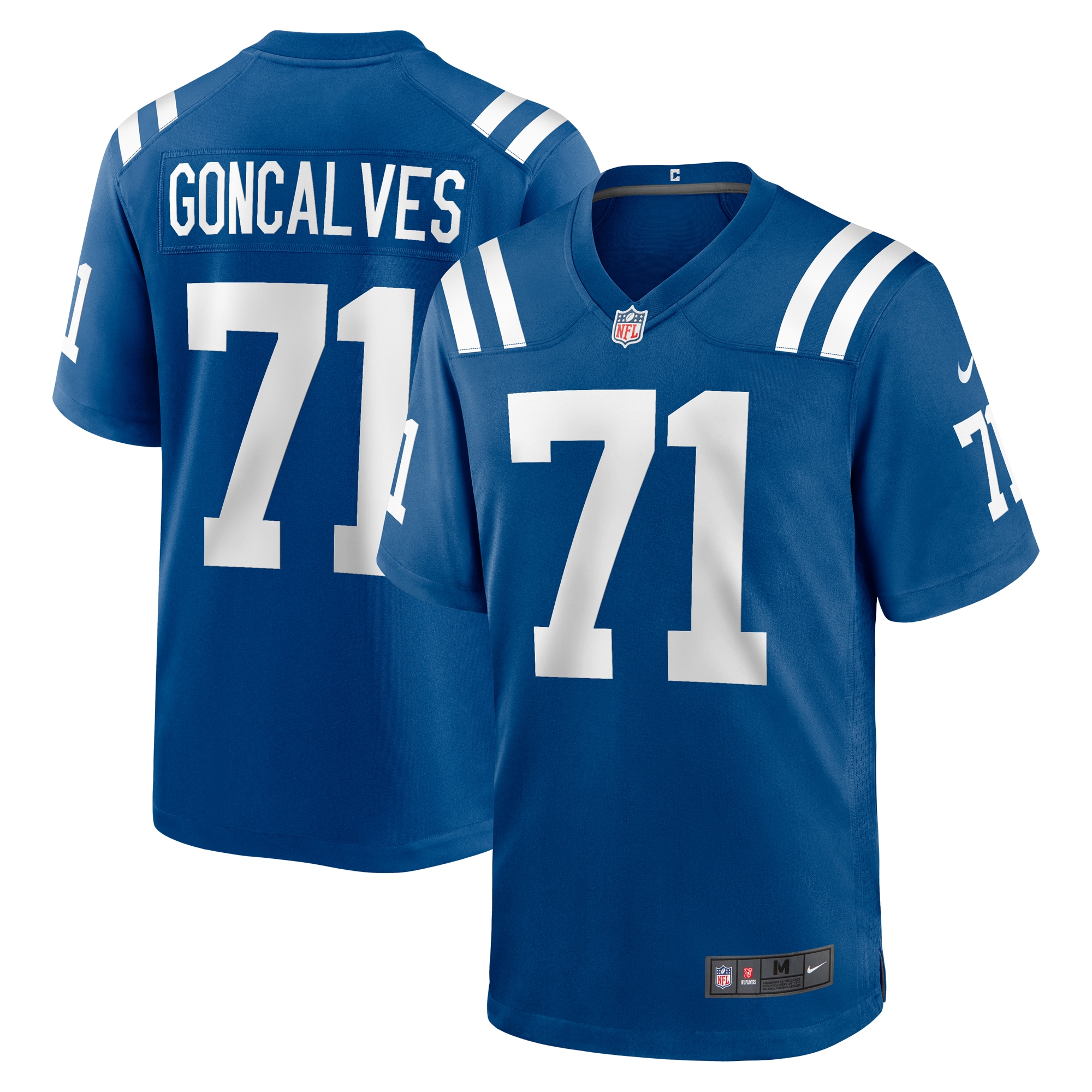 Indianapolis Colts Matt Goncalves Royal Game NFL Jersey Men's