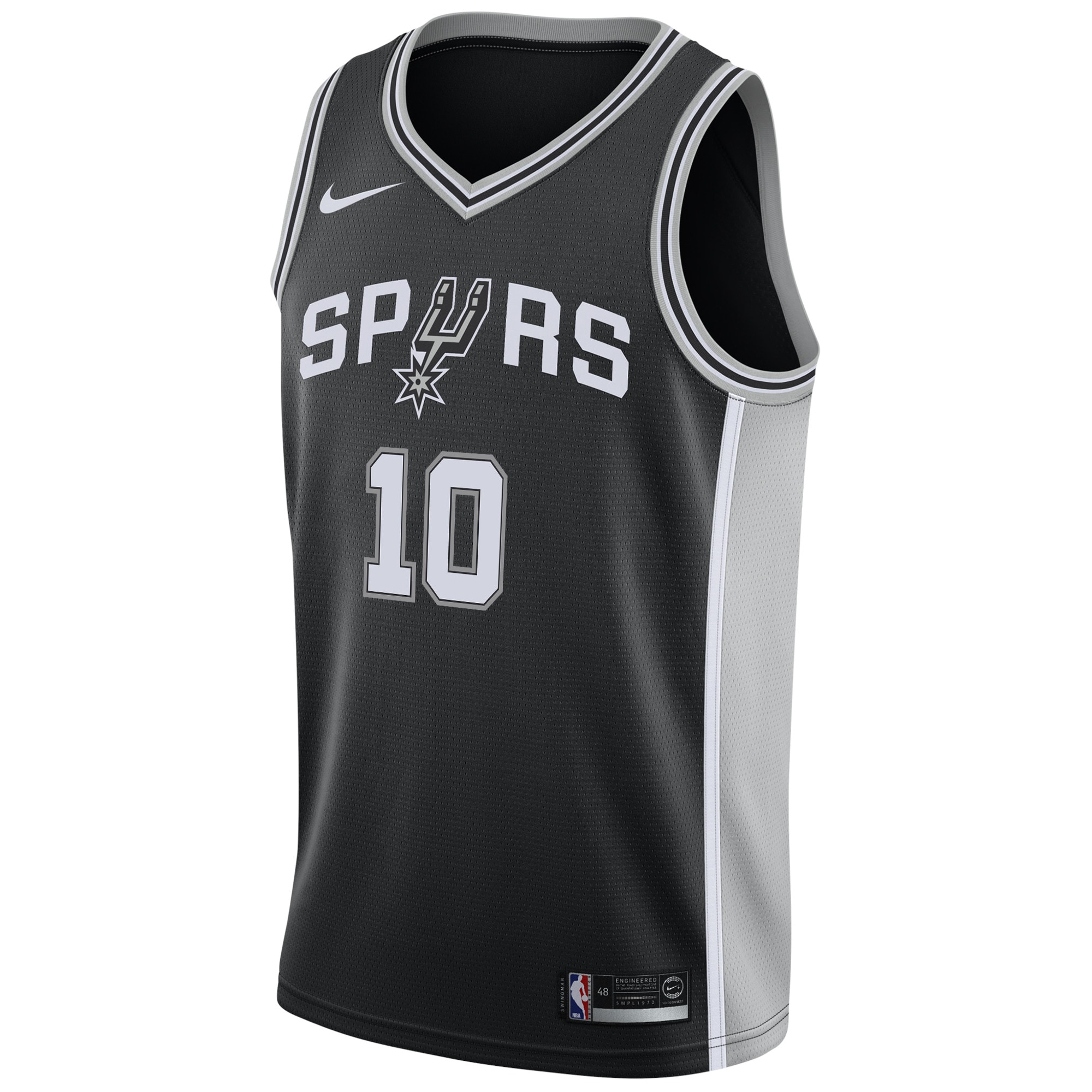 San Antonio Spurs Icon Edition Swingman Black Jeremy Sochan NBA Jersey Men's