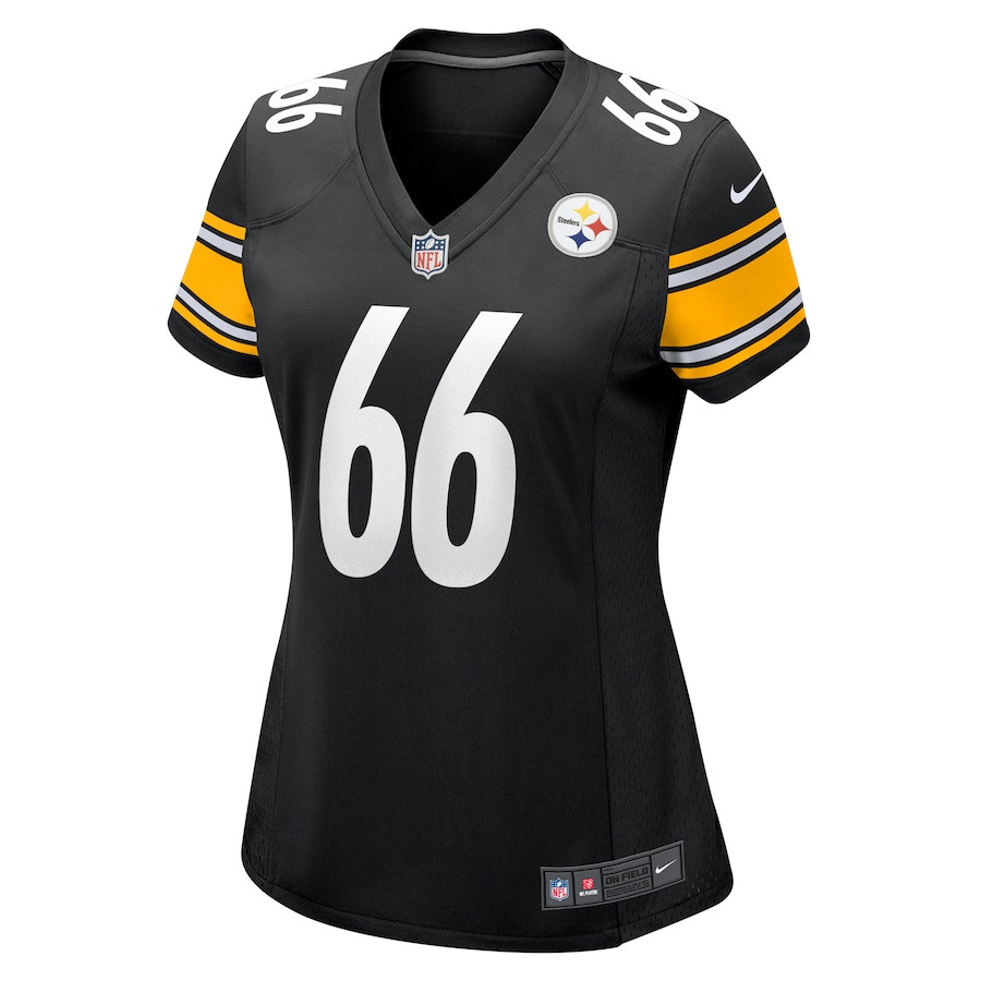 Mason McCormick 66 Pittsburgh Steelers Game Black NFL Jersey Women's