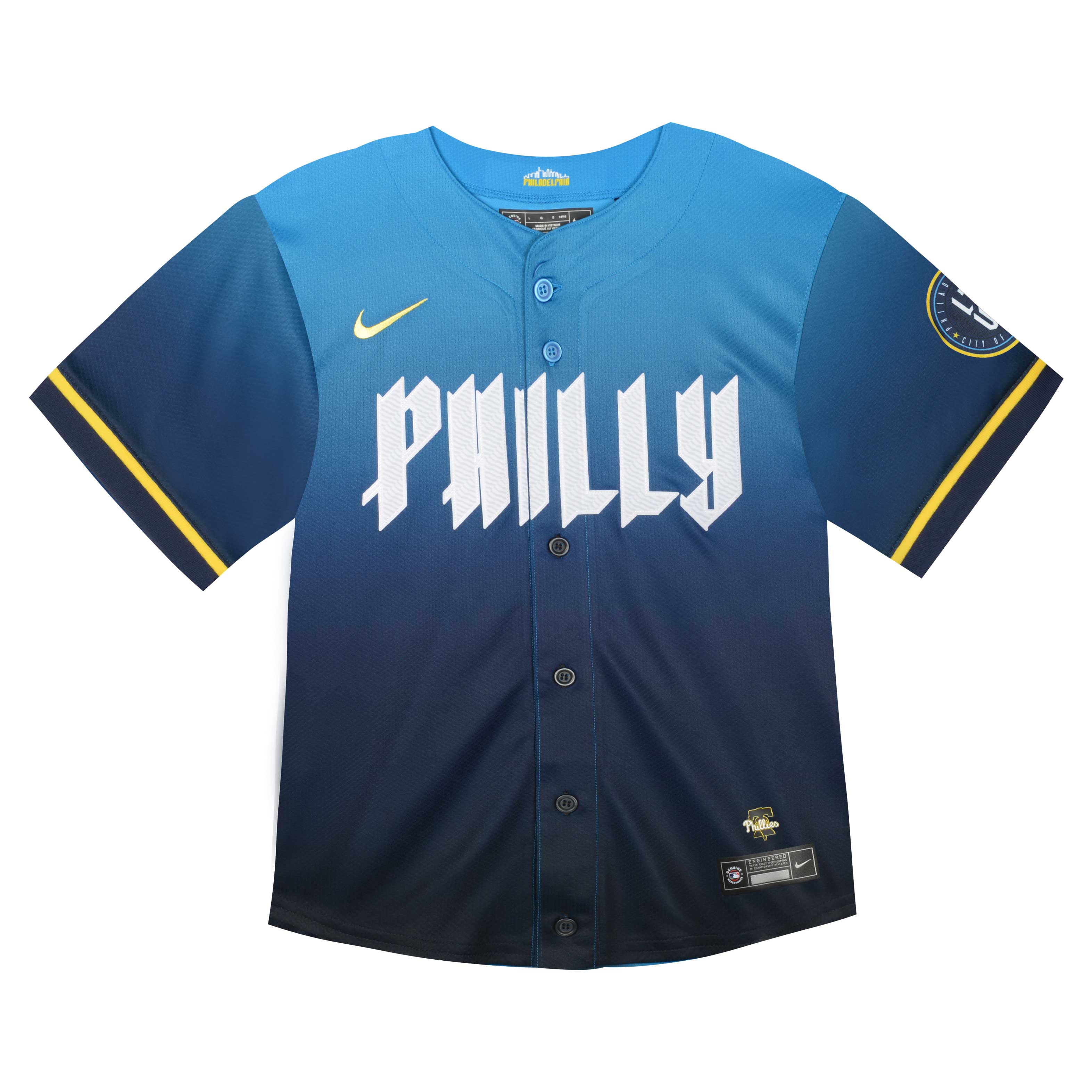 Infant Philadelphia Phillies Bryce Harper Blue 2024 City Connect Limited Player MLB Jersey Men's