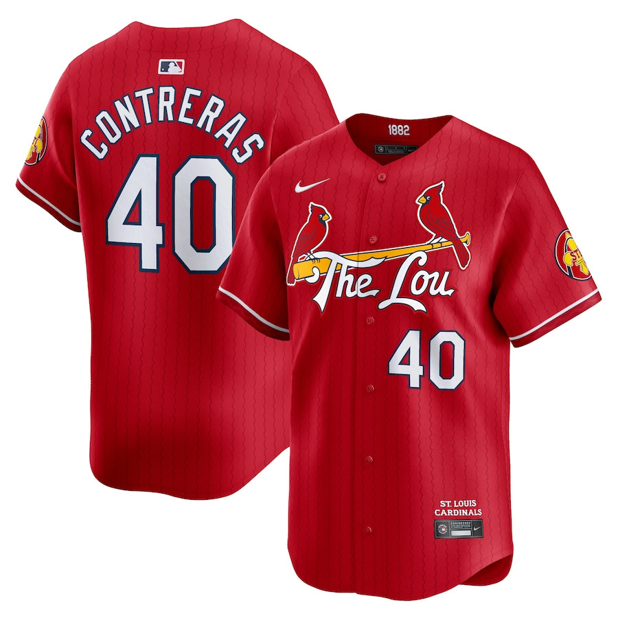 Willson Contreras 40 St. Louis Cardinals 2024 City Connect Limited Red MLB Jersey Men's