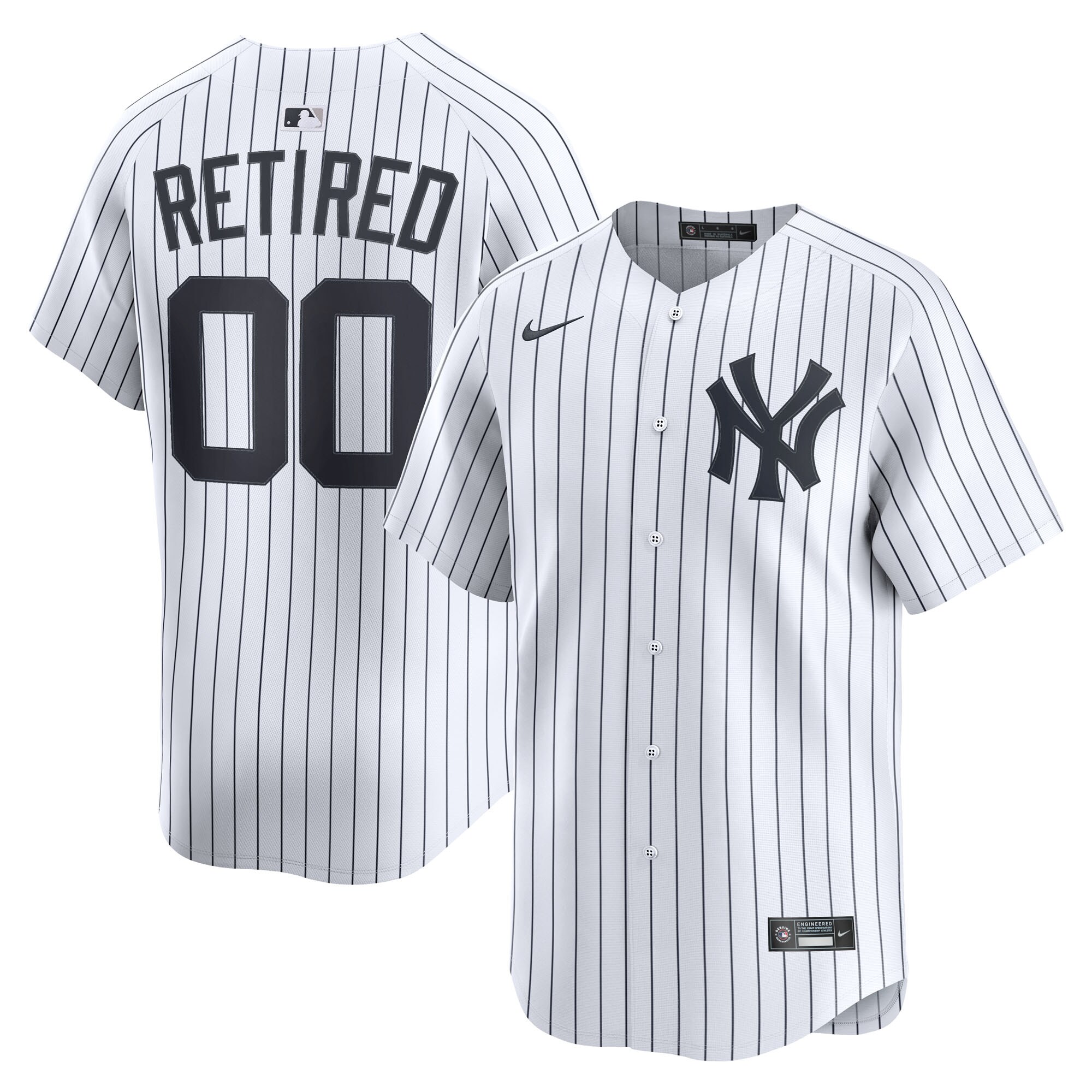 New York Yankees White Home Limited Pick-A-Player Retired Roster MLB Jersey Men's