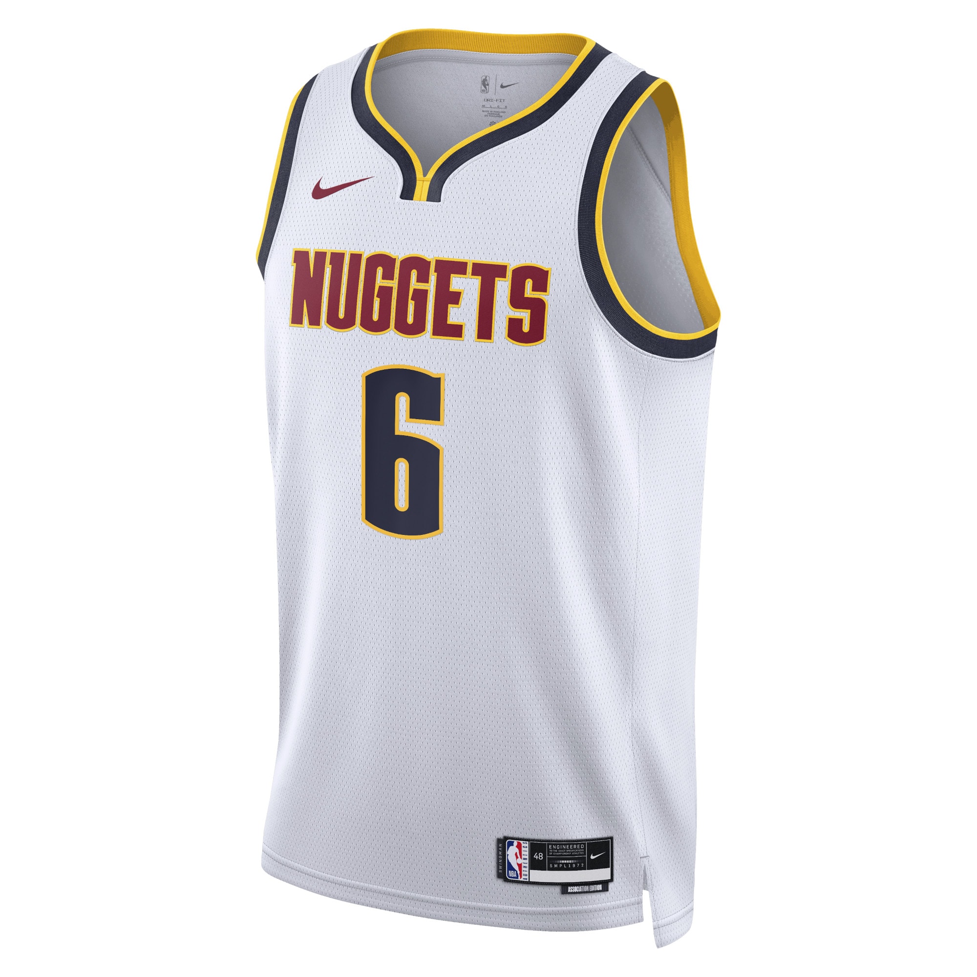 Denver Nuggets Association Edition Swingman White DeAndre Jorda Unisex NBA Jersey Unisex