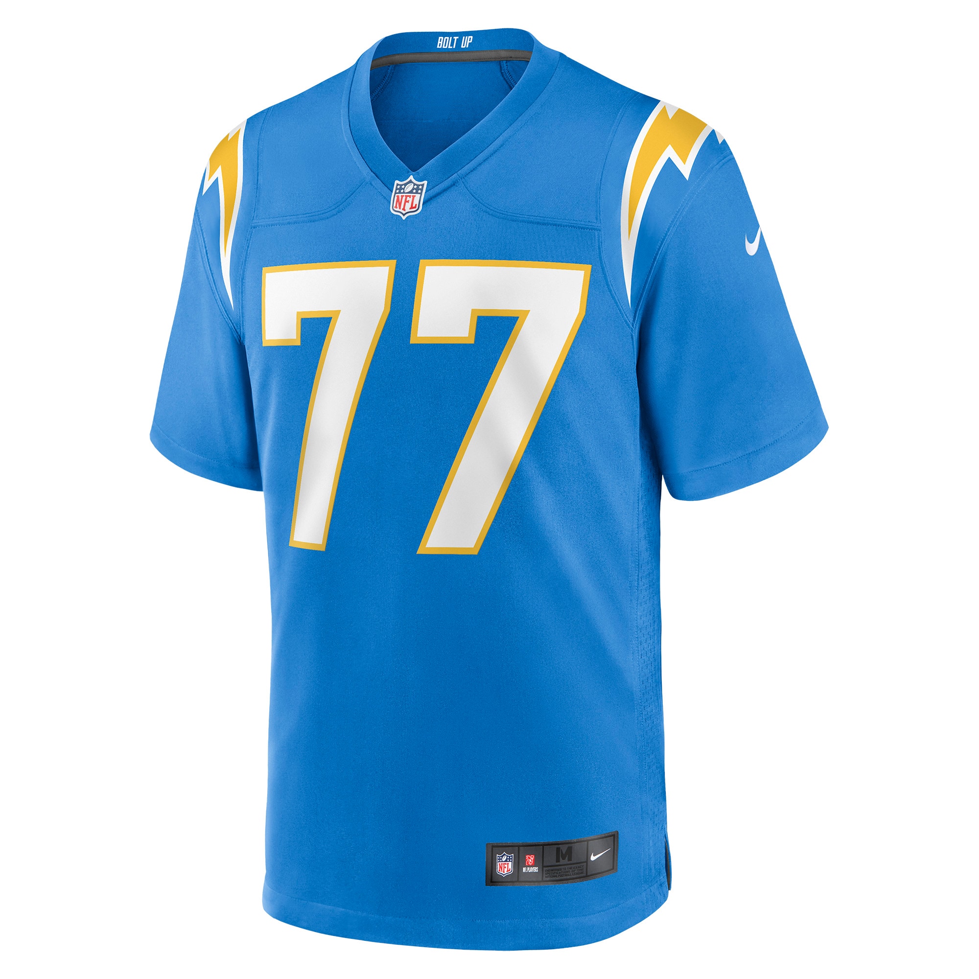 Los Angeles Chargers Zion Johnson Powder Blue Player Game NFL Jersey Men's