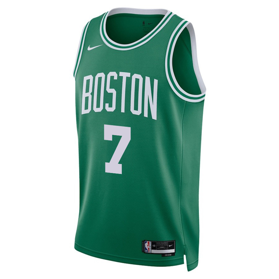 Jaylen Brown 7 Boston Celtics 2024 FINALS PATCH Icon Edition Kelly Green NBA Jersey Men's