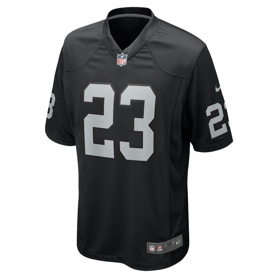Dylan Laube 23 Las Vegas Raiders Team Game Black NFL Jersey Men's