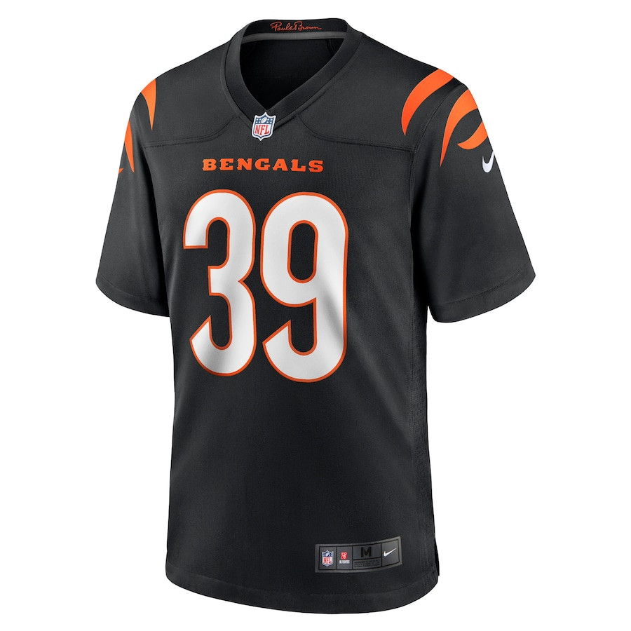 Lance Robinson 39 Cincinnati Bengals Game Black NFL Jersey Men's