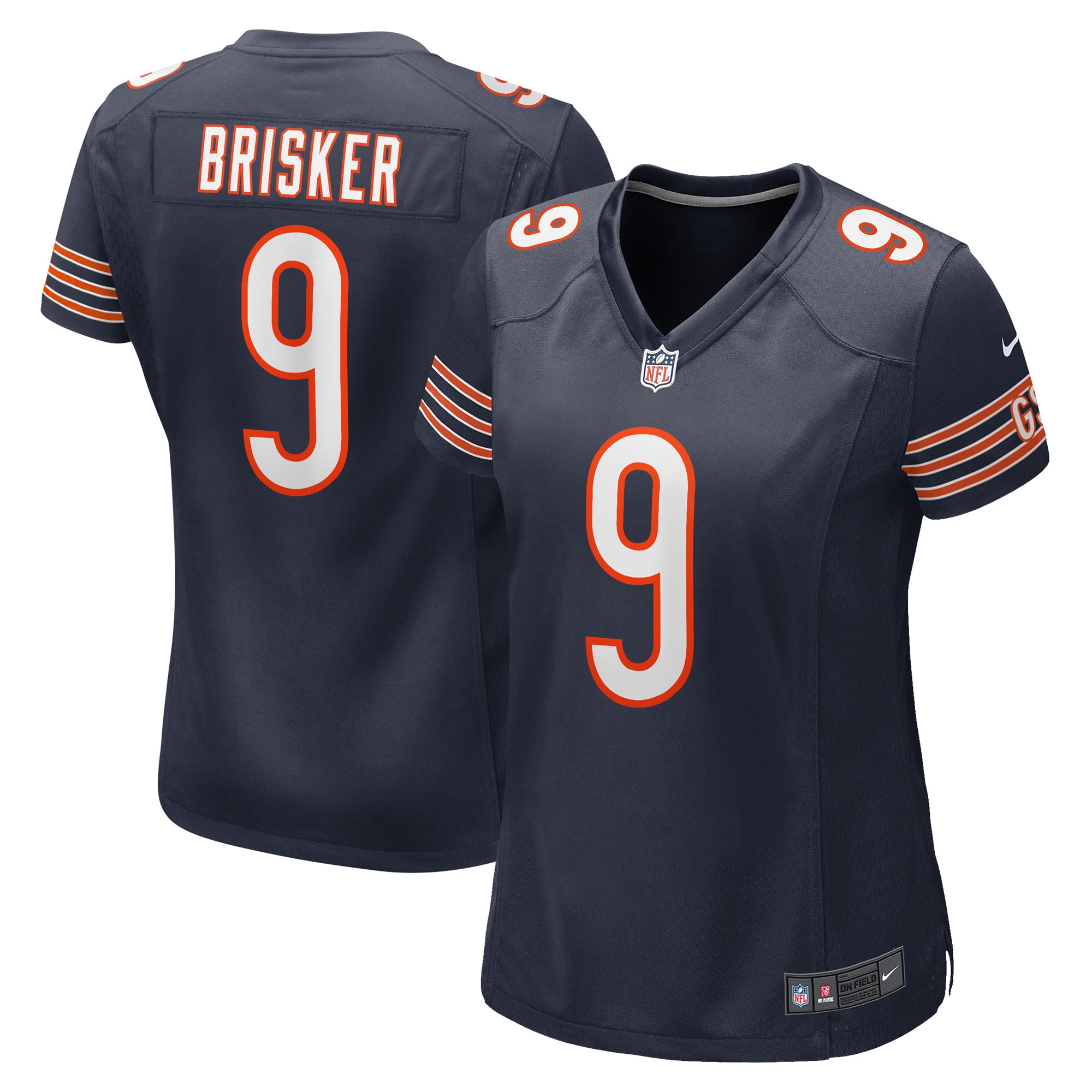 Chicago Bears Jaquan Brisker Navy Game Player NFL Jersey Women's