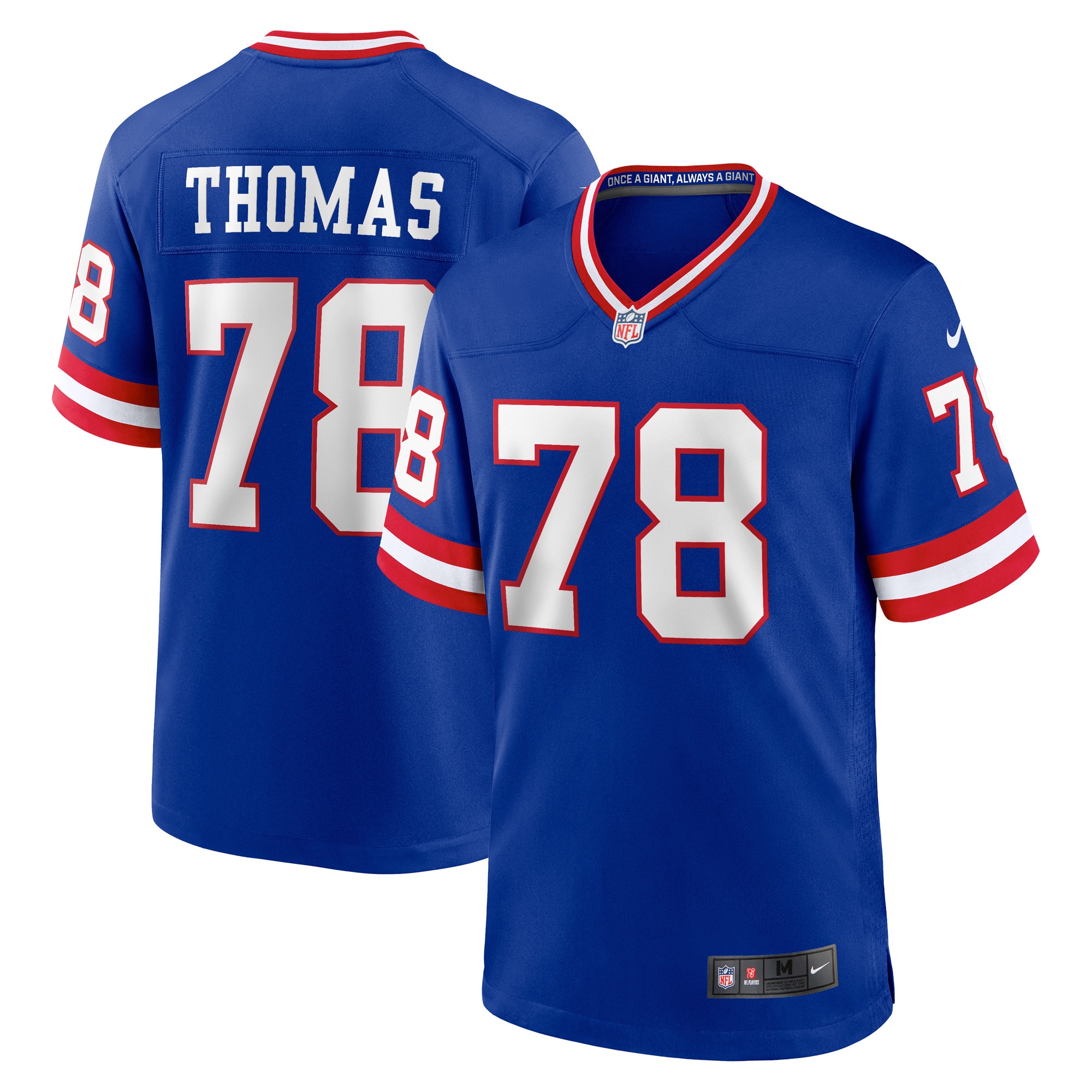 New York Giants Andrew Thomas Royal Classic Player Game NFL Jersey Men's