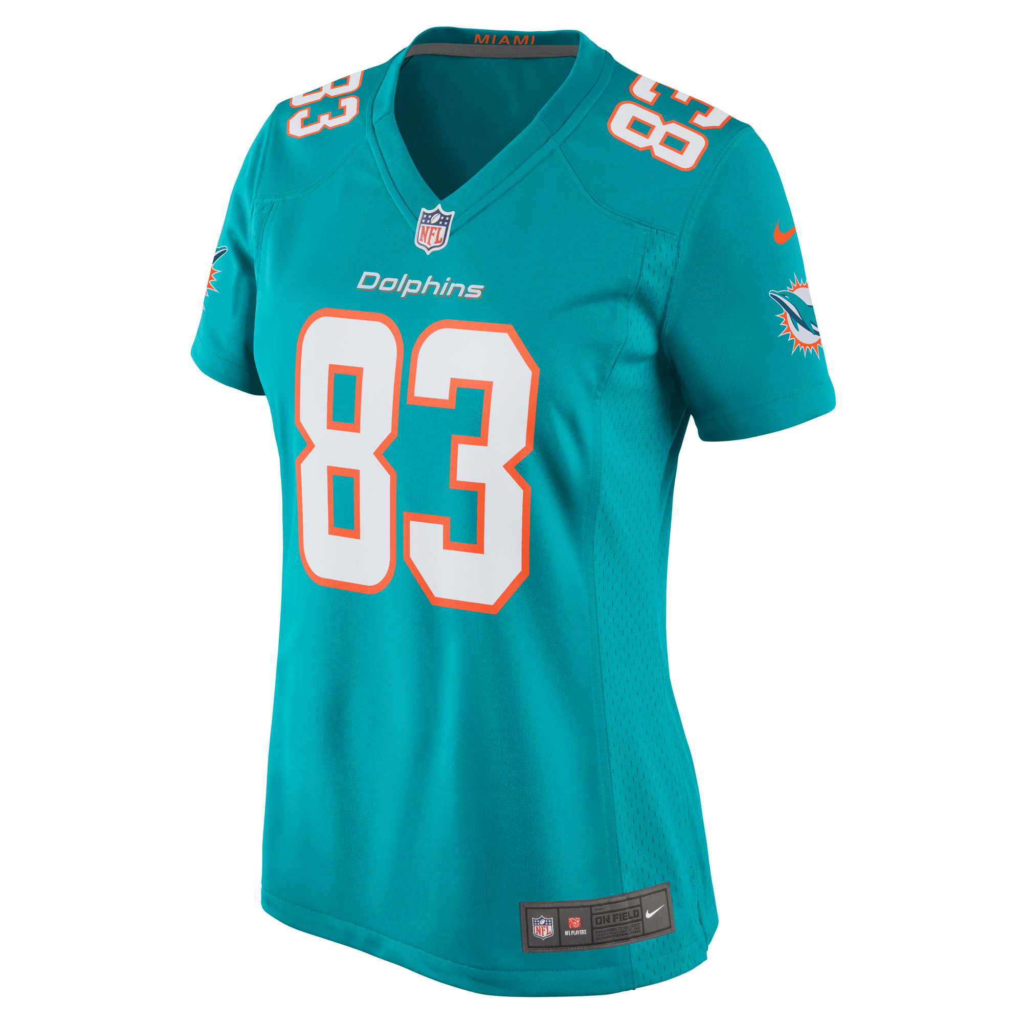 Miami Dolphins Chase Claypool Aqua Game NFL Jersey Women's