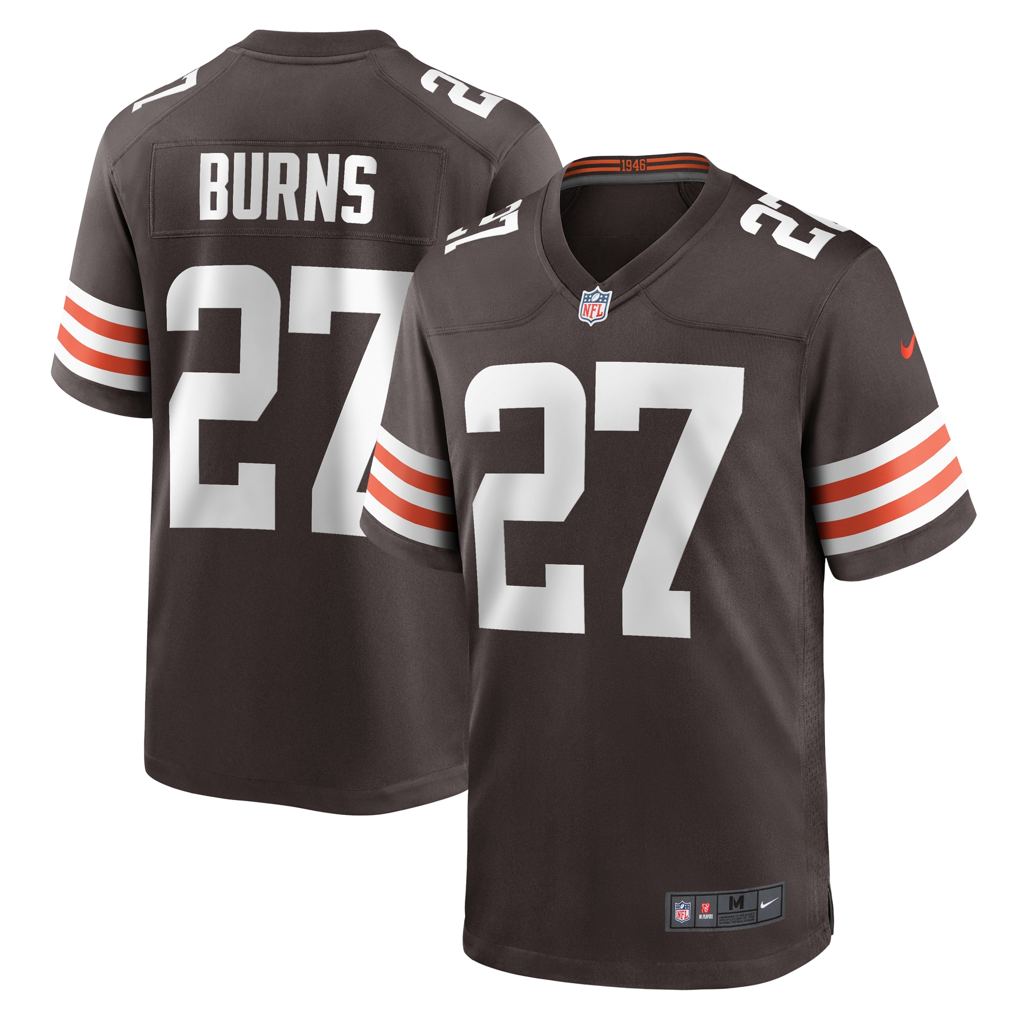Cleveland Browns Lorenzo Burns Brown Team Game NFL Jersey Men's