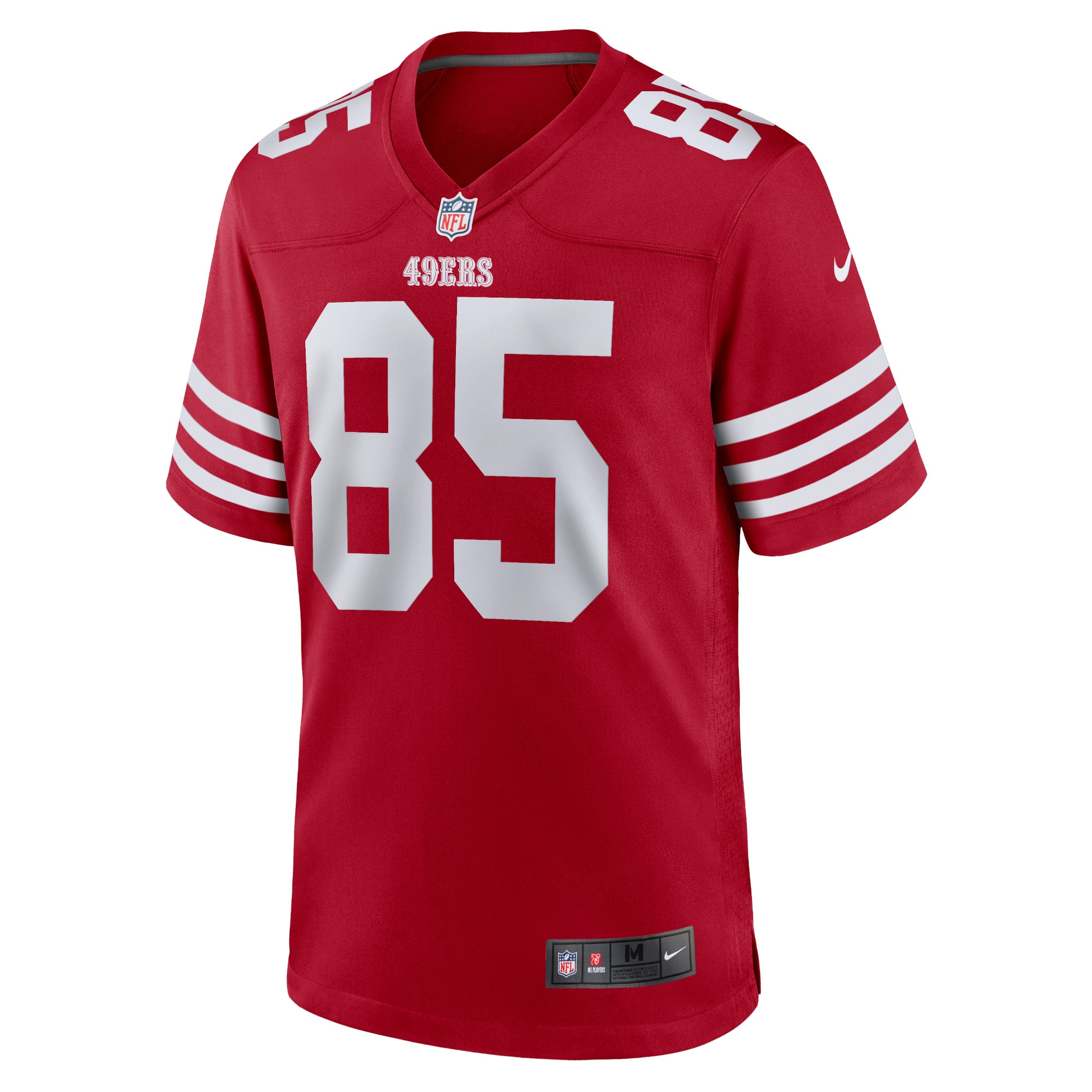 San Francisco 49ers George Kittle Scarlet Player Game NFL Jersey Men's
