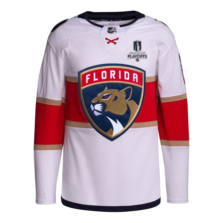 Vladimir Tarasenko 10 Florida Panthers 2024 Playoffs Patch Away Custom White NHL Jersey Men's