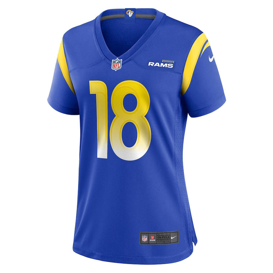 Ben Skowronek 18 Los Angeles Rams Game Royal NFL Jersey Women's