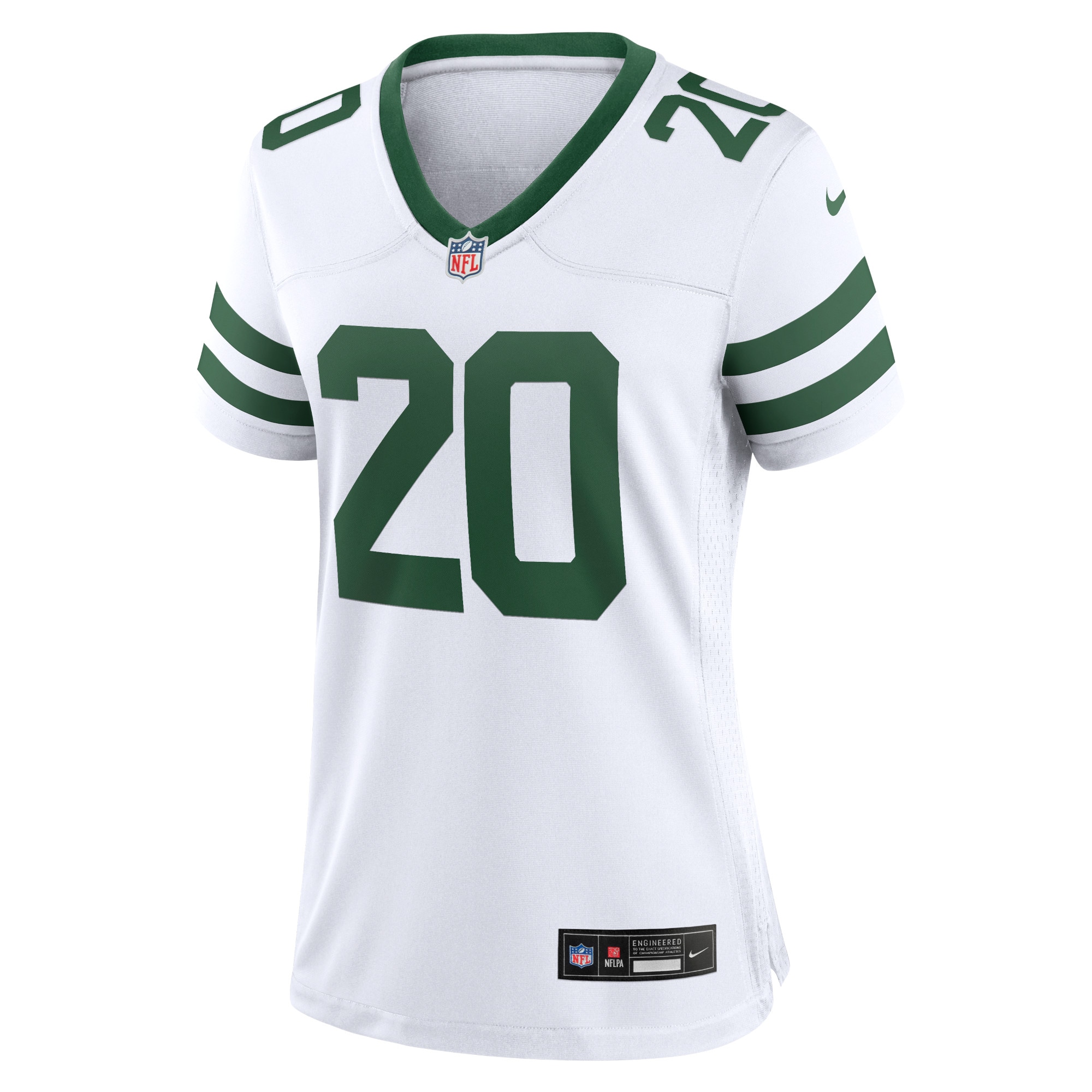 New York Jets Breece Hall Legacy White Game NFL Jersey Women's