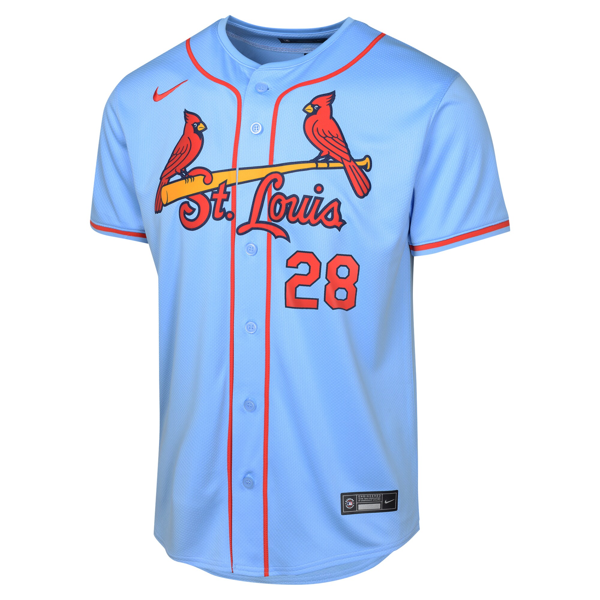 St. Louis Cardinals Nolan Arenado Light Blue Alternate Limited Player MLB Jersey Youth
