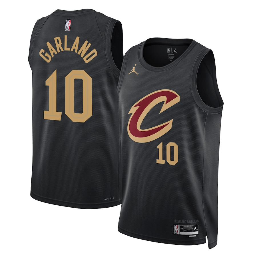 Darius Garland 10 Cleveland Cavaliers Unisex Swingman Statement Edition Black NBA Jersey Unisex