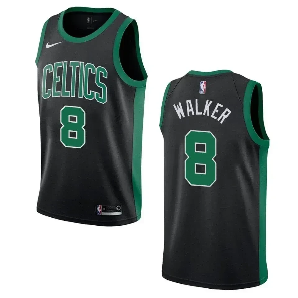 Boston Celtics 8 Kemba Walker Statement Swingman Black NBA Jersey Men's