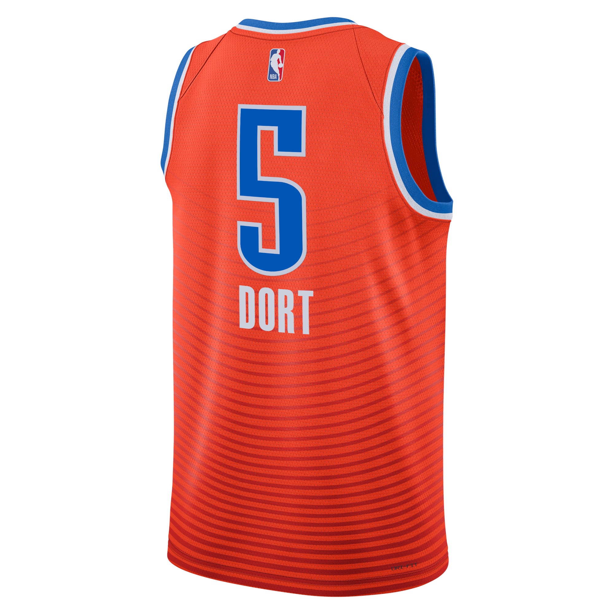 Oklahoma City Thunder Jordan Statement Edition Swingman Orange Luguentz Dor Unisex NBA Jersey Unisex