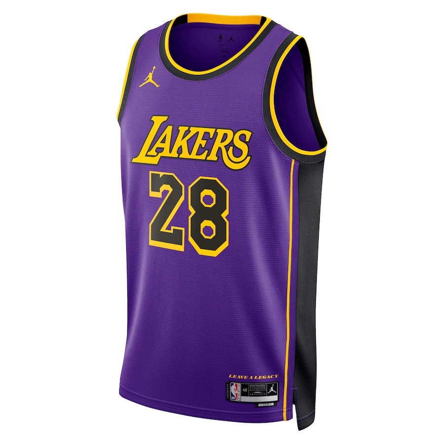 Rui Hachimura 28 Los Angeles Lakers Unisex Swingman Statement Edition Purple NBA Jersey Unisex
