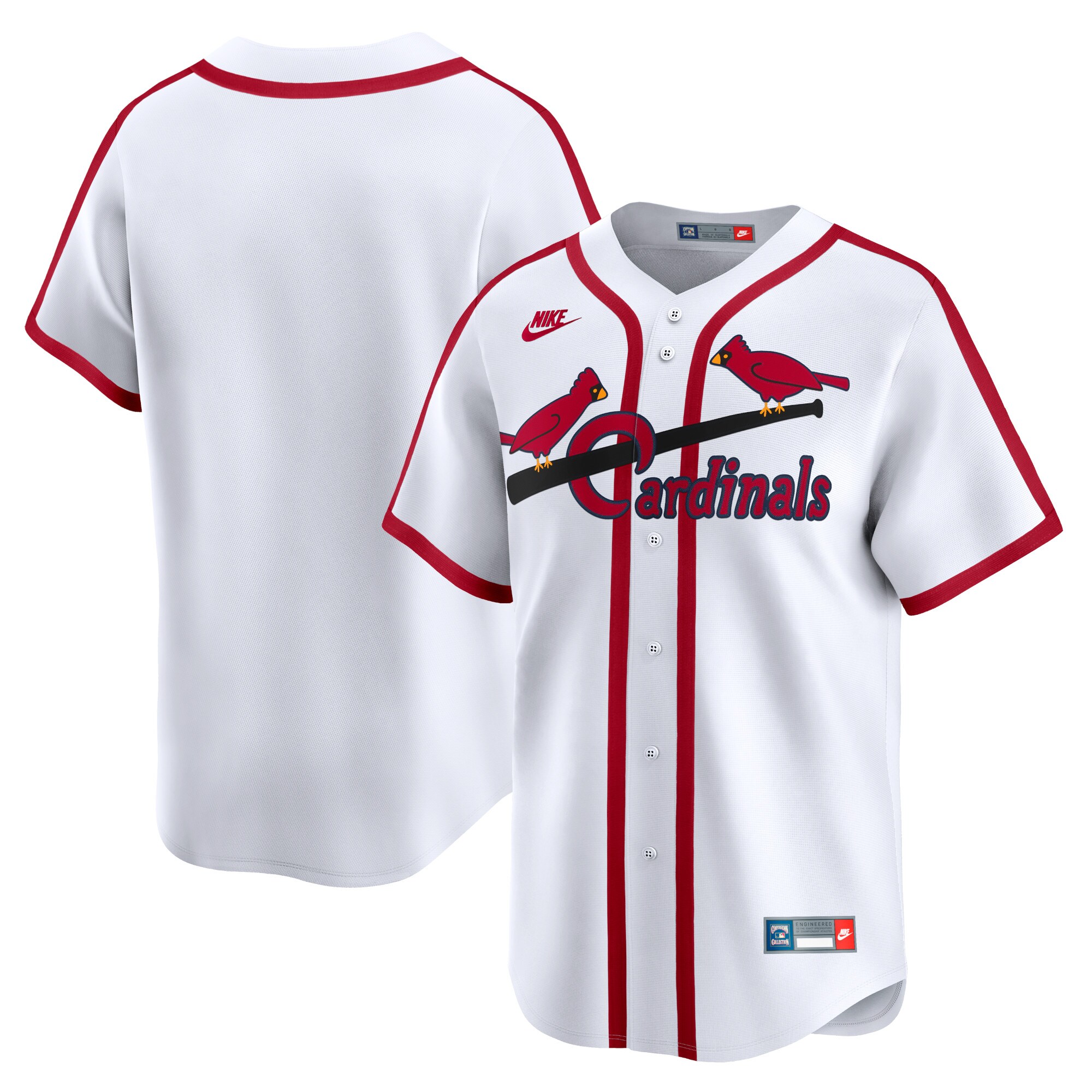St. Louis Cardinals White Cooperstown Collection Limited MLB Jersey Men's