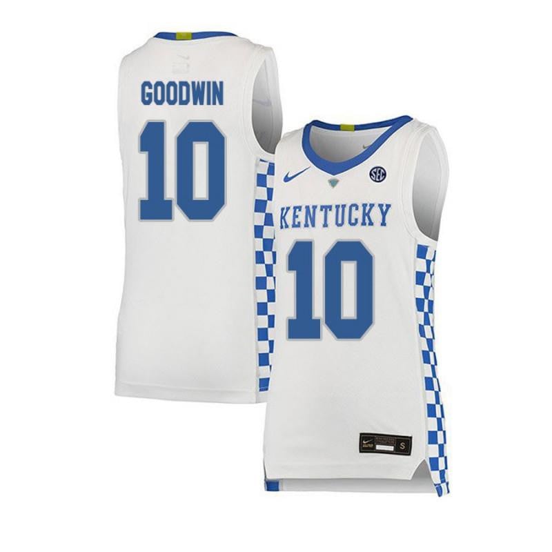 10 Archie Goodwi White Elite Kentucky Wildcats NCAA Jersey Men's