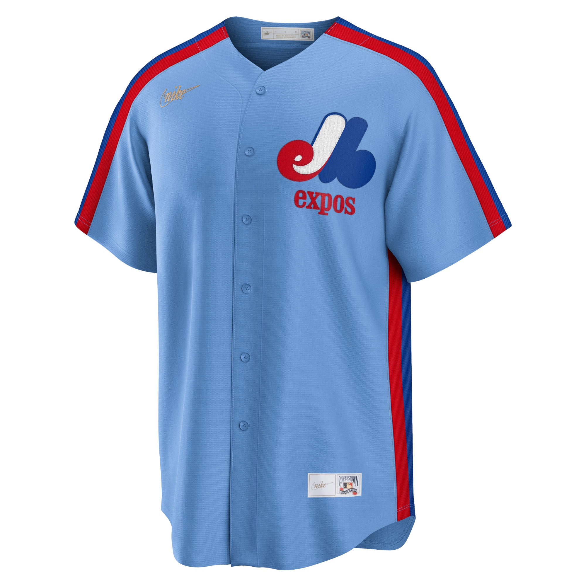 Montreal Expos Light Blue Road Cooperstown Collection Team MLB Jersey Men's