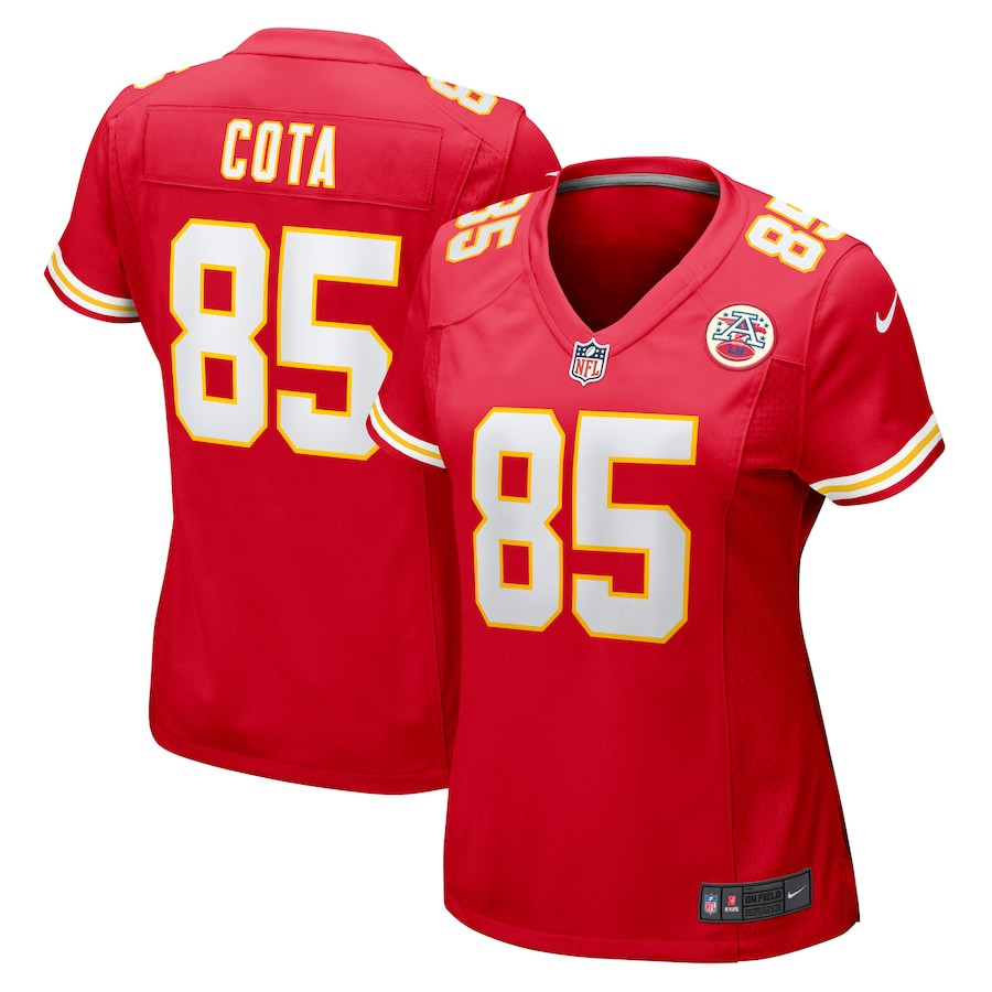 Chase Cota 85 Kansas City Chiefs Game Red NFL Jersey Women's