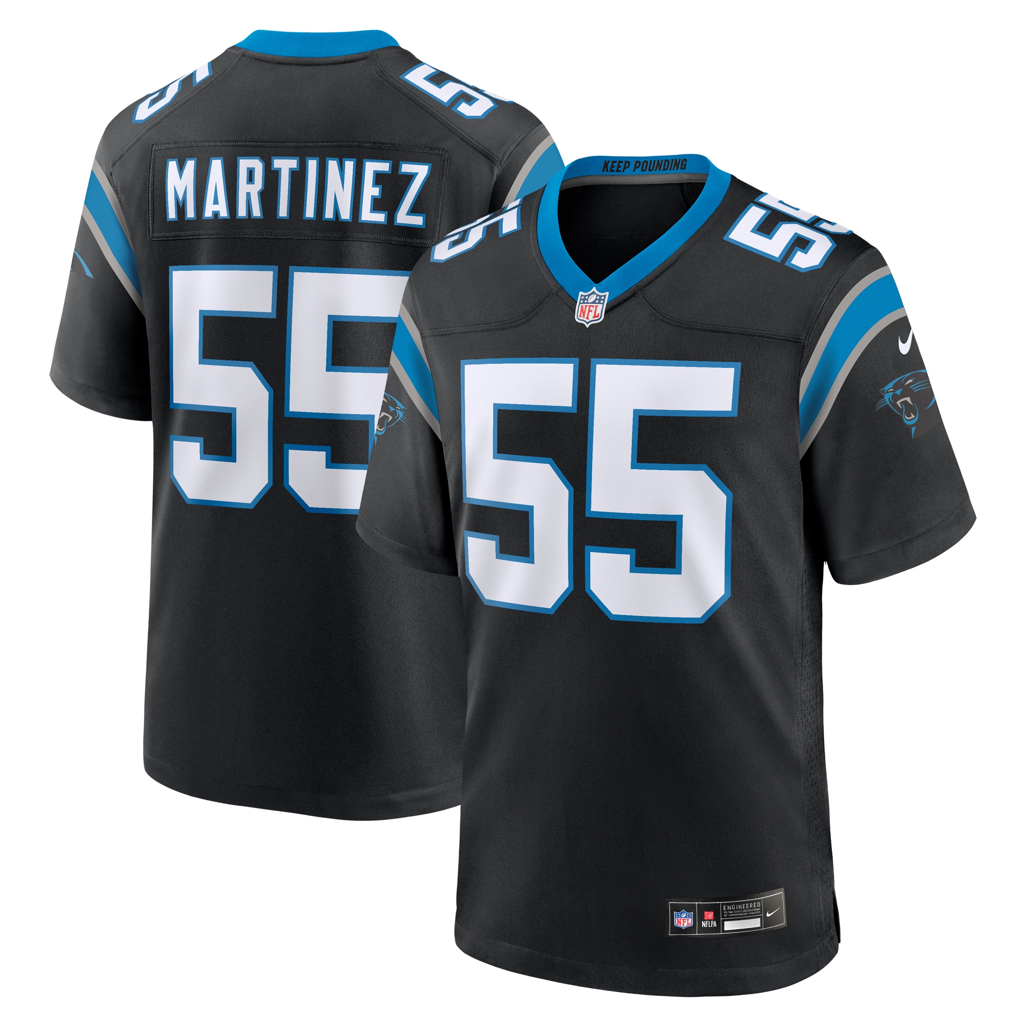 Carolina Panthers Blake Martinez Black Game NFL Jersey Men's