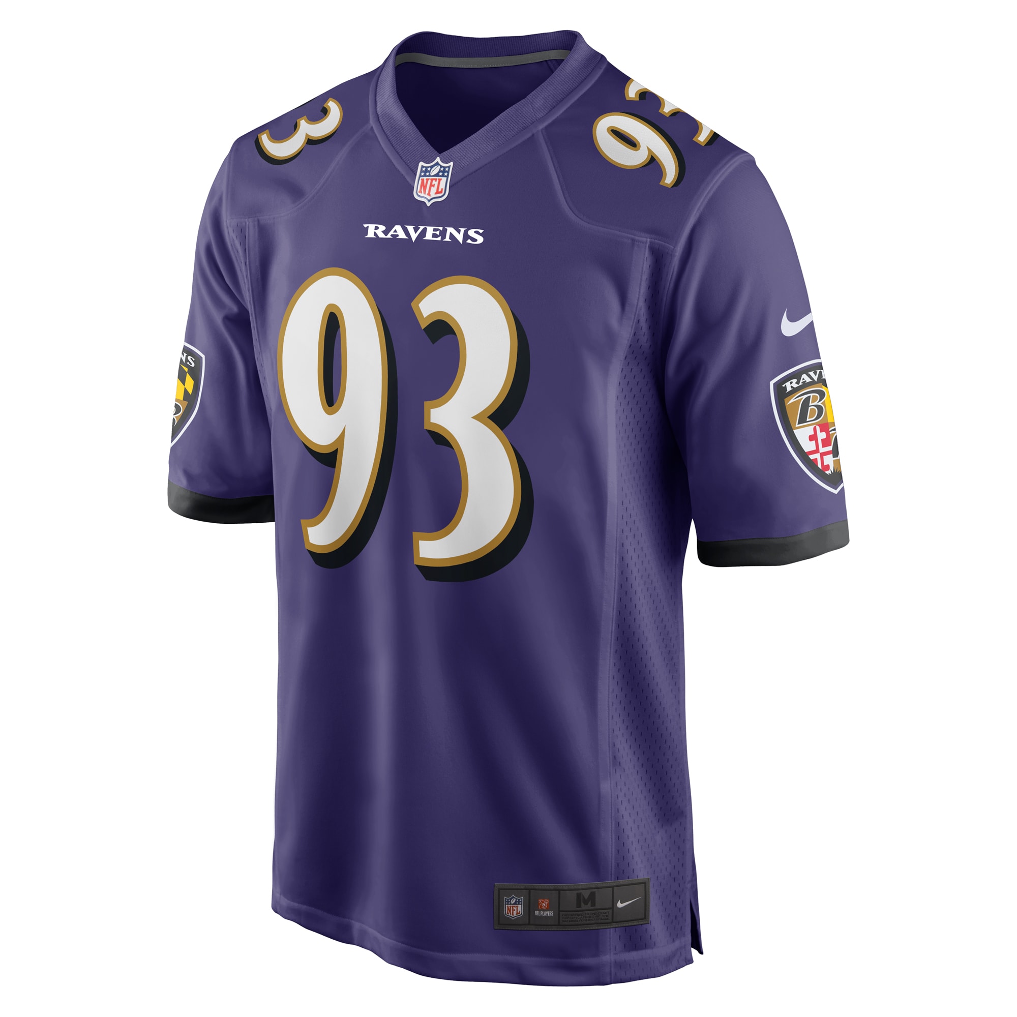 Baltimore Ravens Bravvion Roy Purple Game NFL Jersey Men's