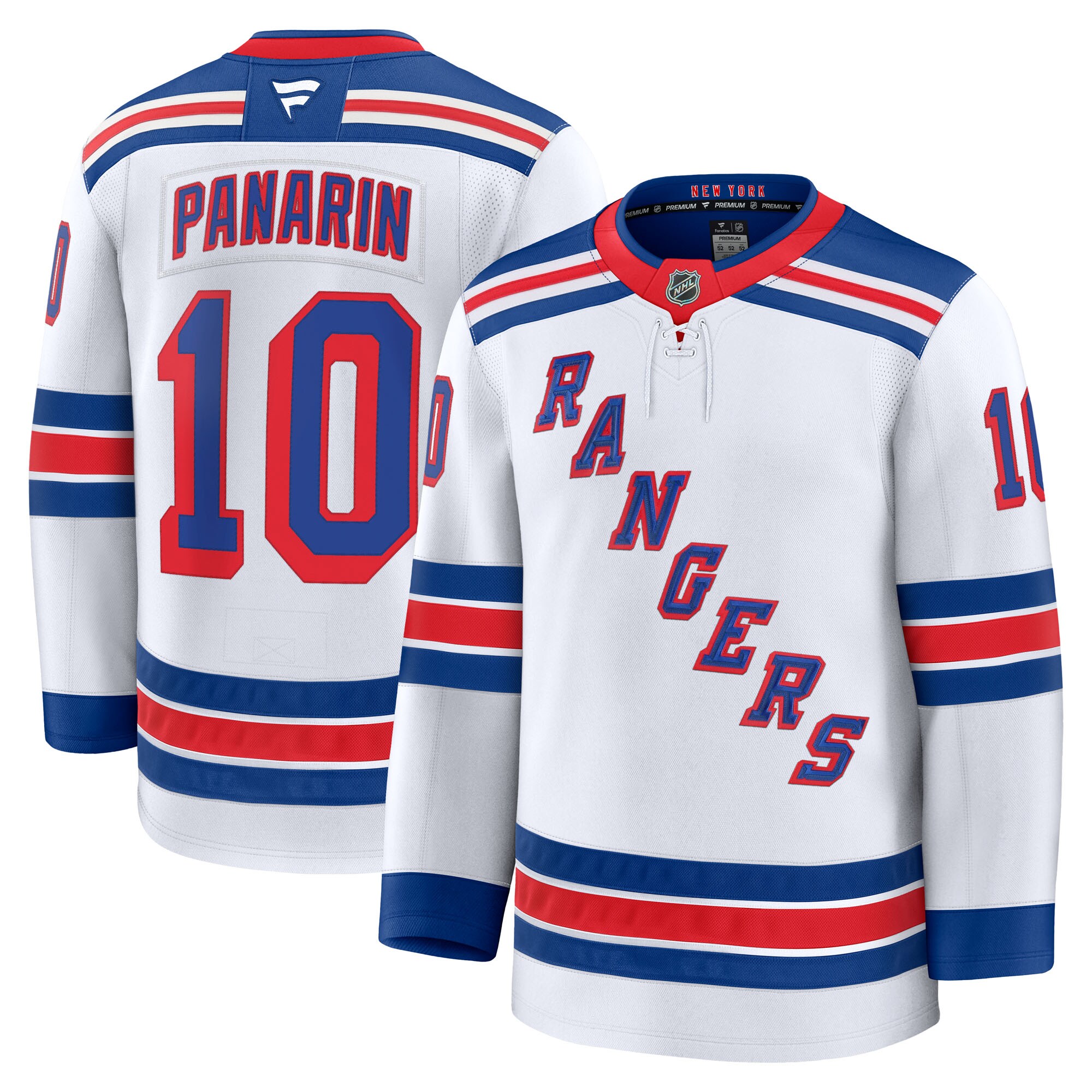New York Rangers Artemi Panarin White Away Premium NHL Jersey Men's