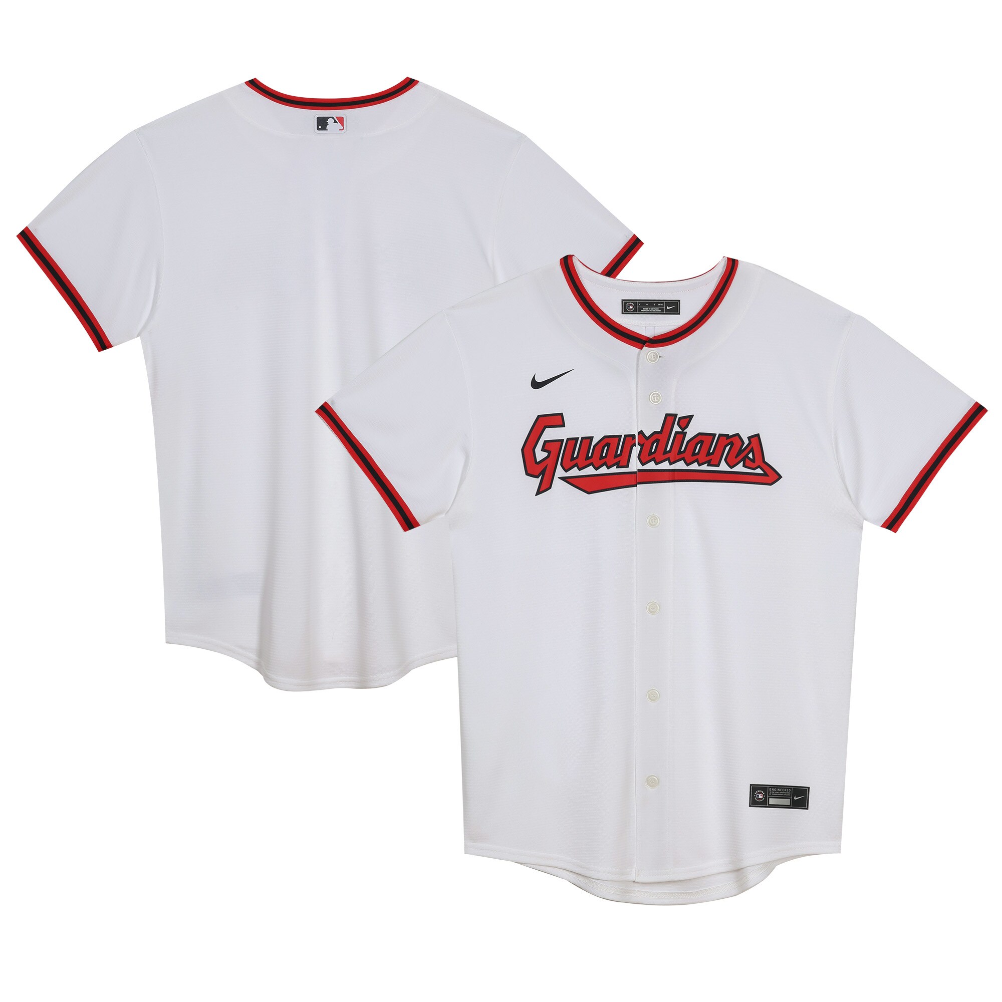 Infant Cleveland Guardians White Home Blank MLB Jersey Men's