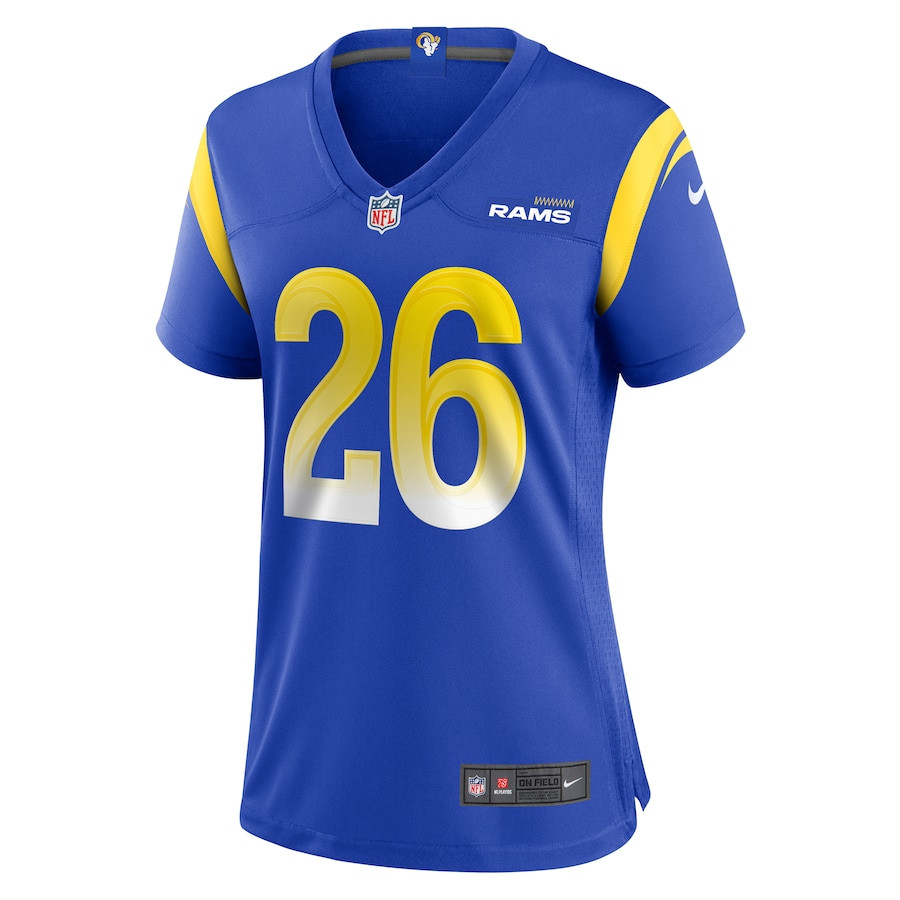 Kamren Kinchens 26 Los Angeles Rams Game Royal NFL Jersey Women's