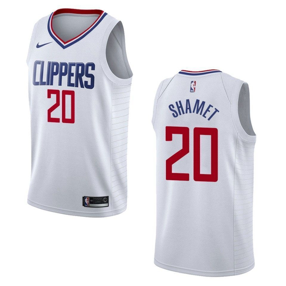 Los Angeles Clippers 20 Landry Shamet Association Swingman White NBA Jersey Men's
