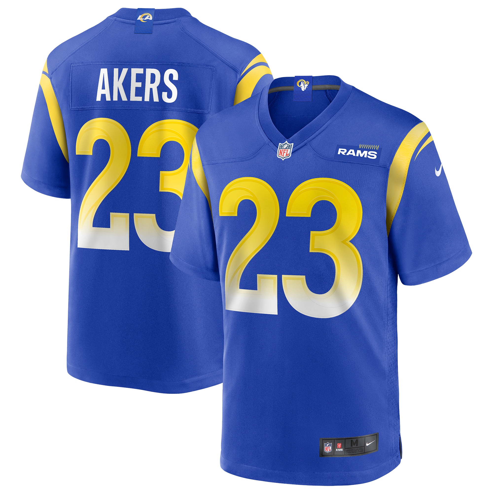 Los Angeles Rams Cam Akers Royal Game Player NFL Jersey Men's