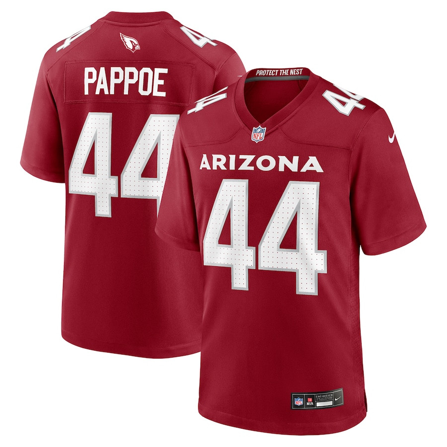 Owen Pappoe 44 Arizona Cardinals Team Game Cardinal NFL Jersey Men's