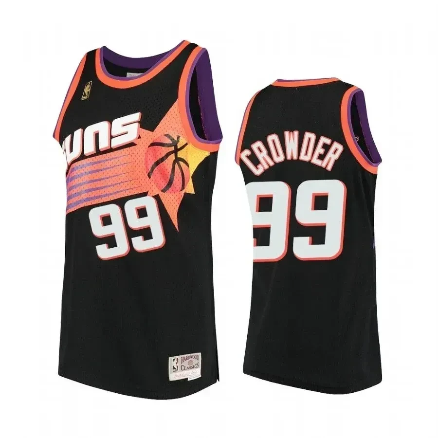 Jae Crowder 99 Phoenix Suns Hardwood Classics Black NBA Jersey Men's
