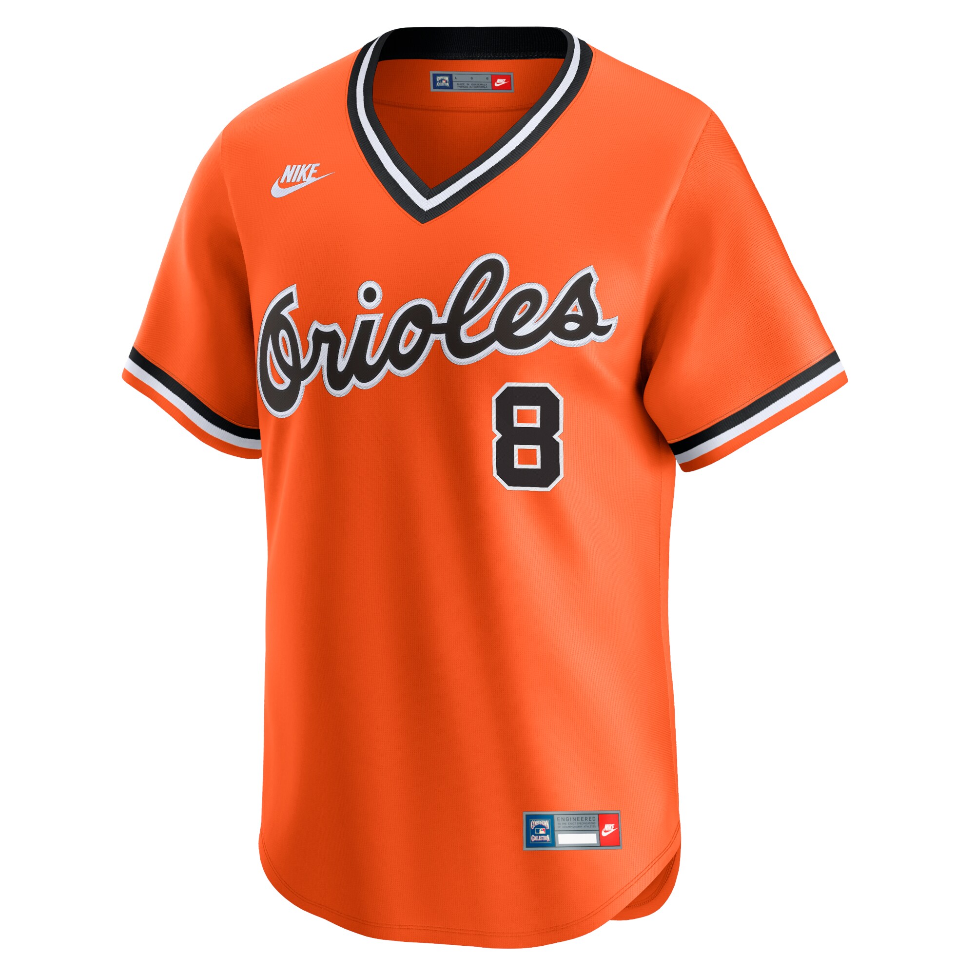 Baltimore Orioles Cal Ripken Jr. Orange Throwback Cooperstown Limited MLB Jersey Men's