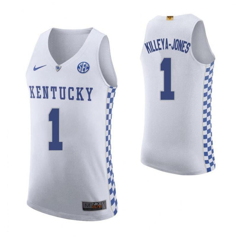 1 Sacha Killeya-Jones Roa White Elite Kentucky Wildcats NCAA Jersey Men's