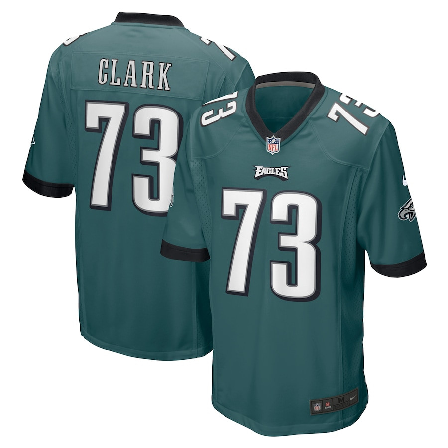 Le'Raven Clark 73 Philadelphia Eagles Game Midnight Green NFL Jersey Men's