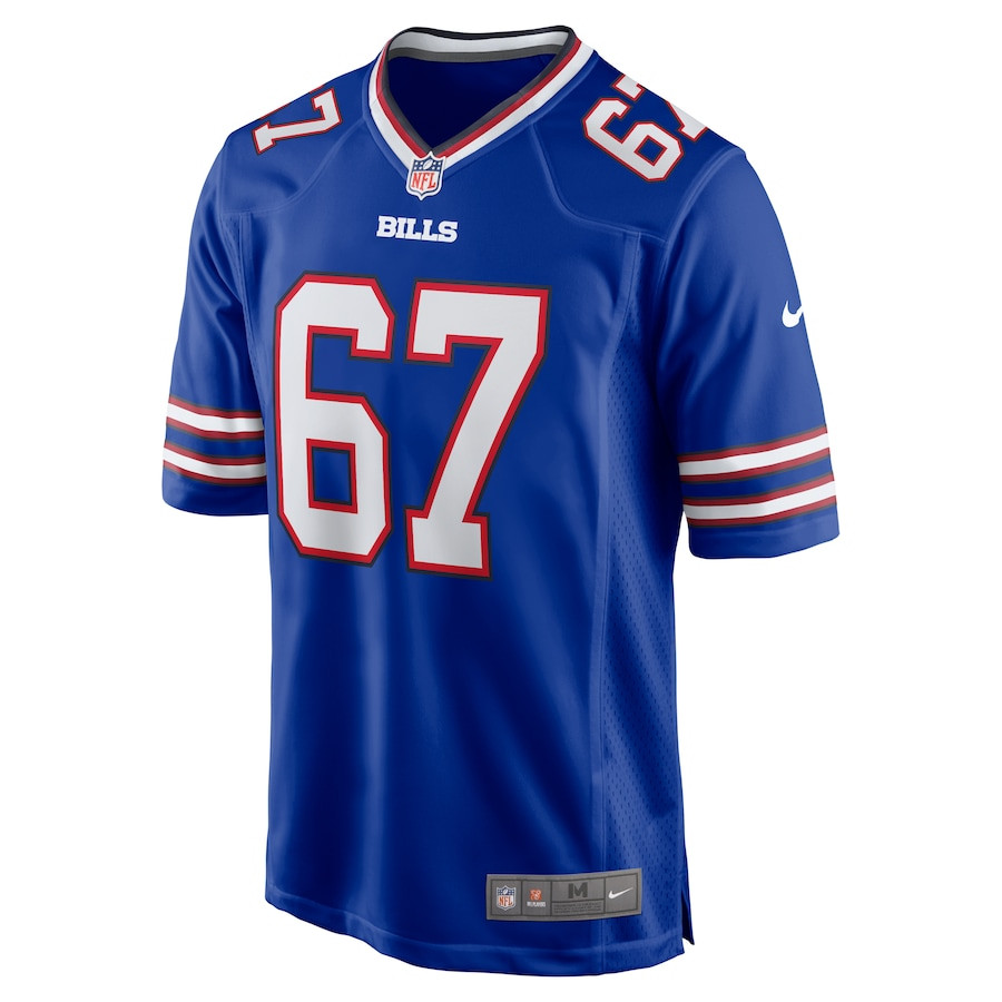 Travis Clayton 67 Buffalo Bills Game Royal NFL Jersey Men's