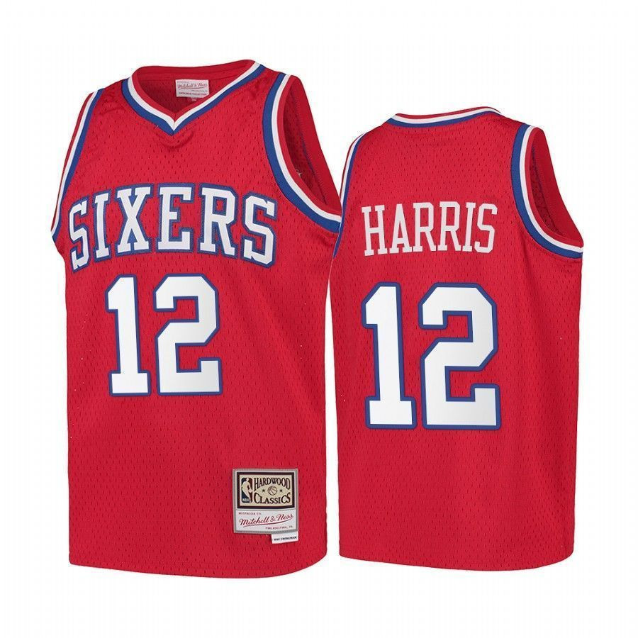 Tobias Harris Philadelphia 76ers Hardwood Classics Kids Red NBA Jersey Youth