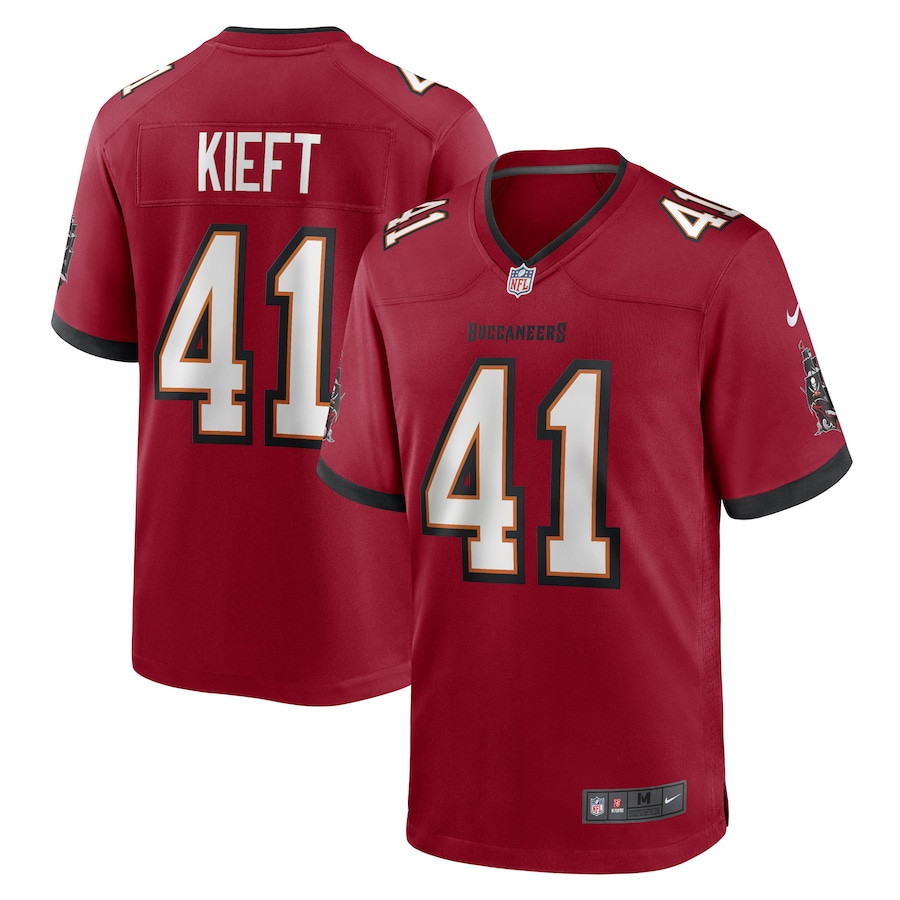 Ko Kieft 41 Tampa Bay Buccaneers Game Red NFL Jersey Men's