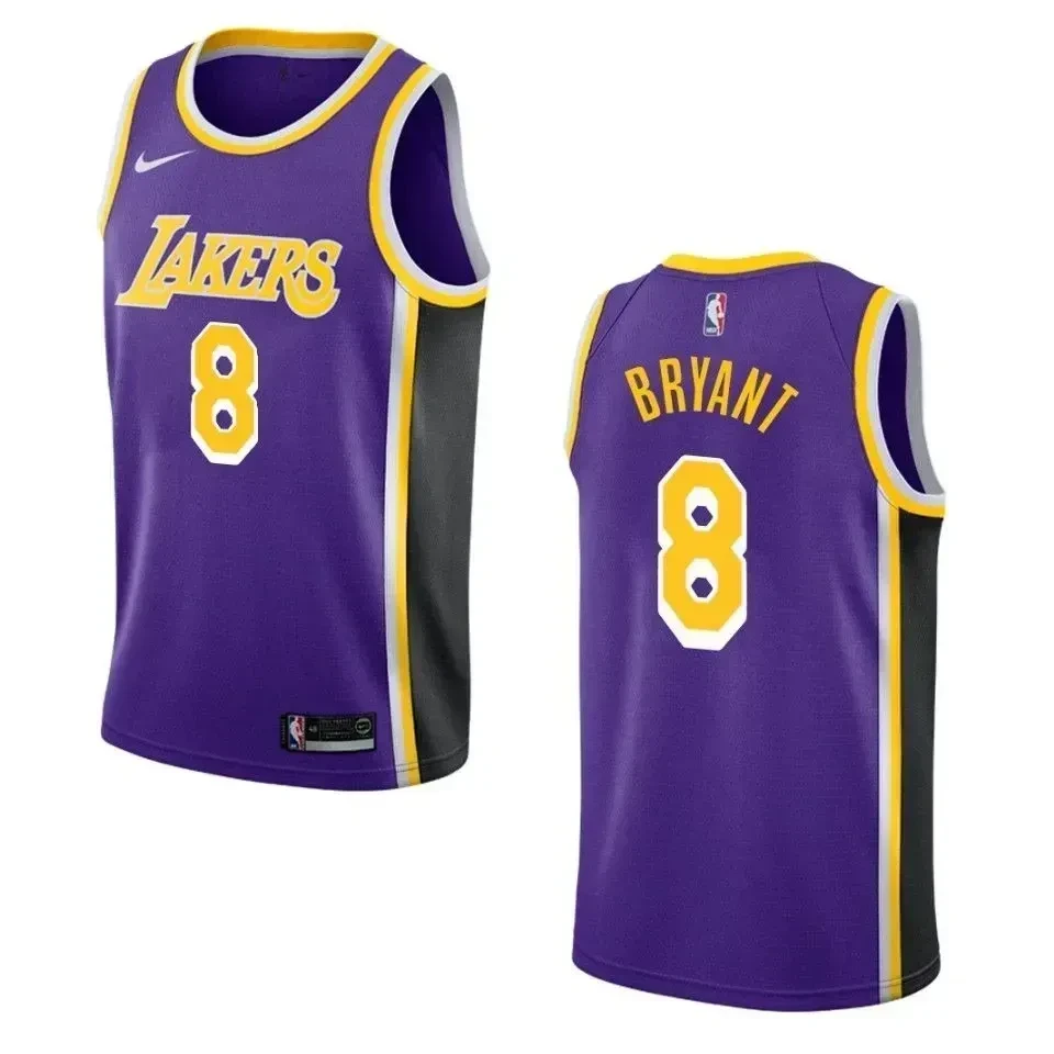 Los Angeles Lakers 8 Kobe Bryant Statement Swingman Purple NBA Jersey Men's