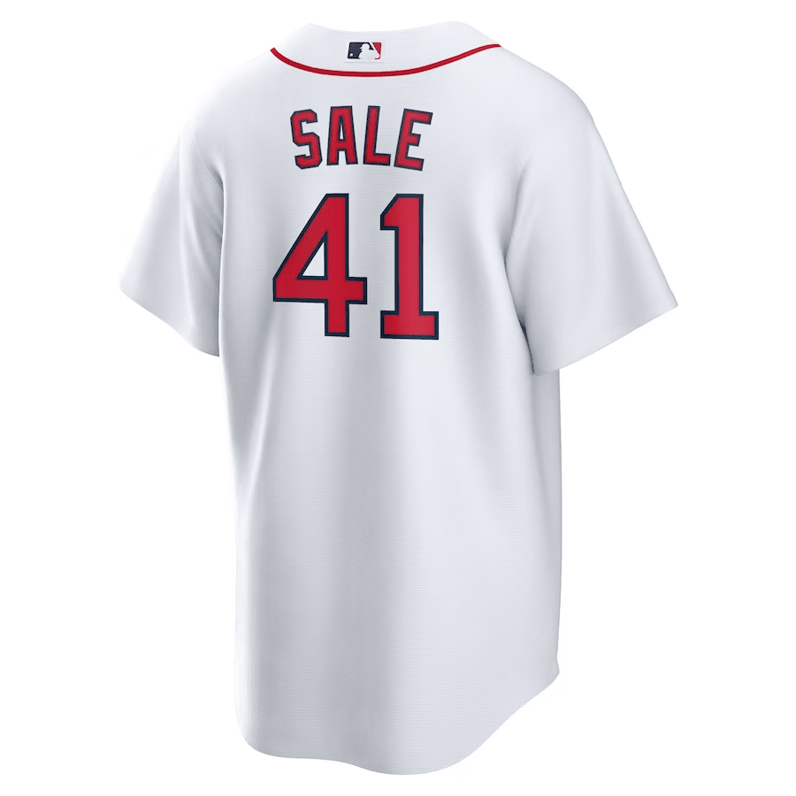 Chris Sale 41 Boston Red Sox Home White MLB Jersey Men's