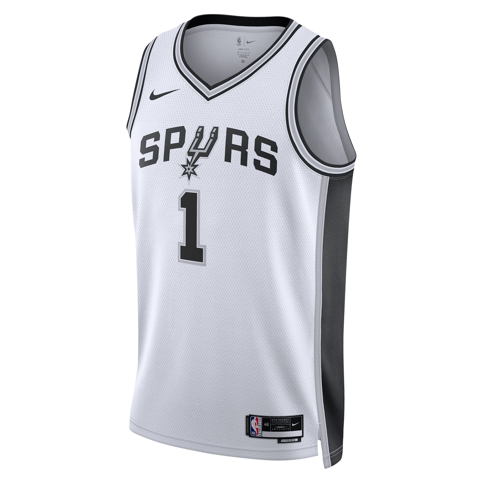 San Antonio Spurs Association Edition Swingman White Victor Wembanyam Unisex NBA Jersey Unisex