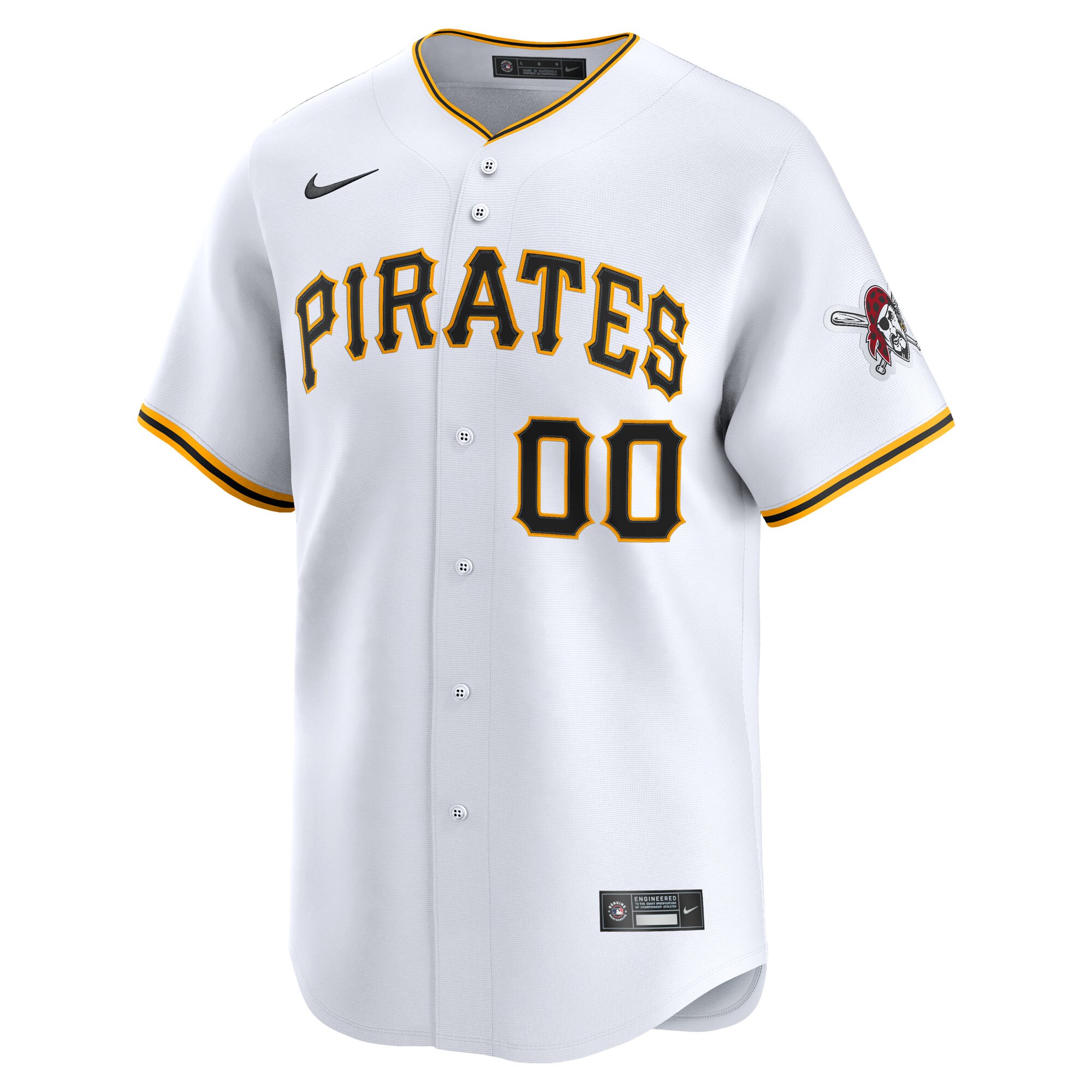 Pittsburgh Pirates White Home Limited Pick-A-Player Retired Roster MLB Jersey Men's