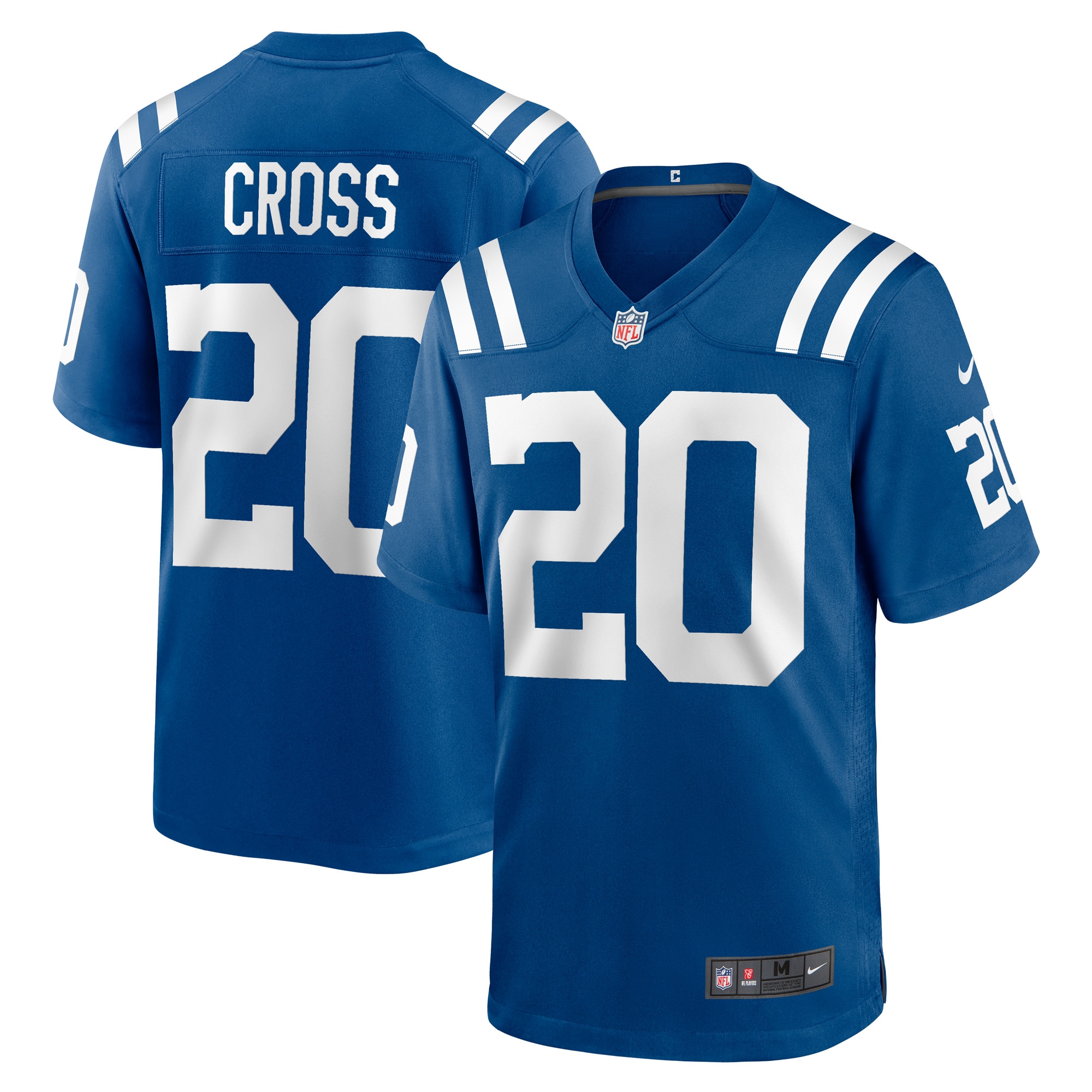 Indianapolis Colts Nick Cross Royal Player Game NFL Jersey Men's
