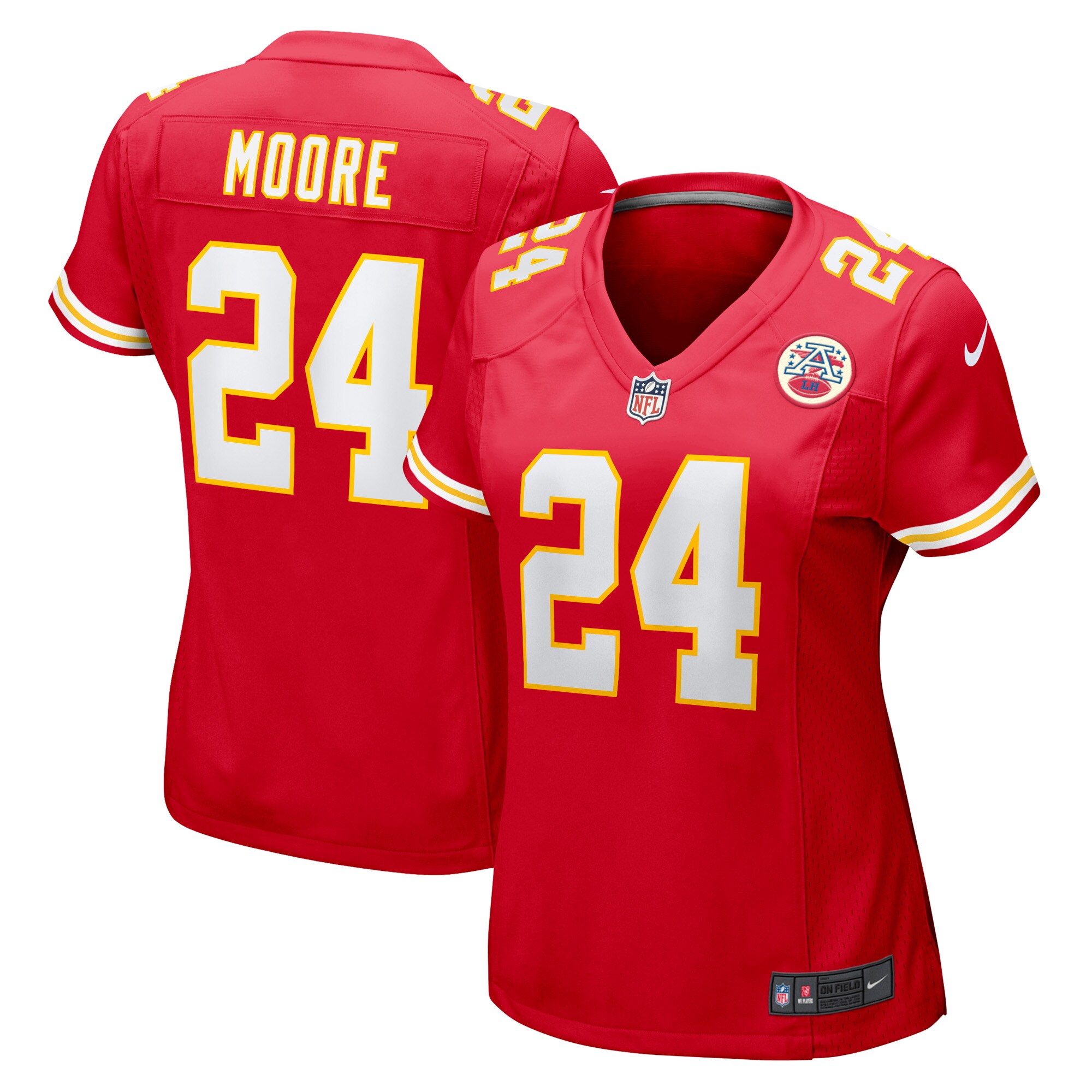 Kansas City Chiefs Skyy Moore Red Game Player NFL Jersey Women's