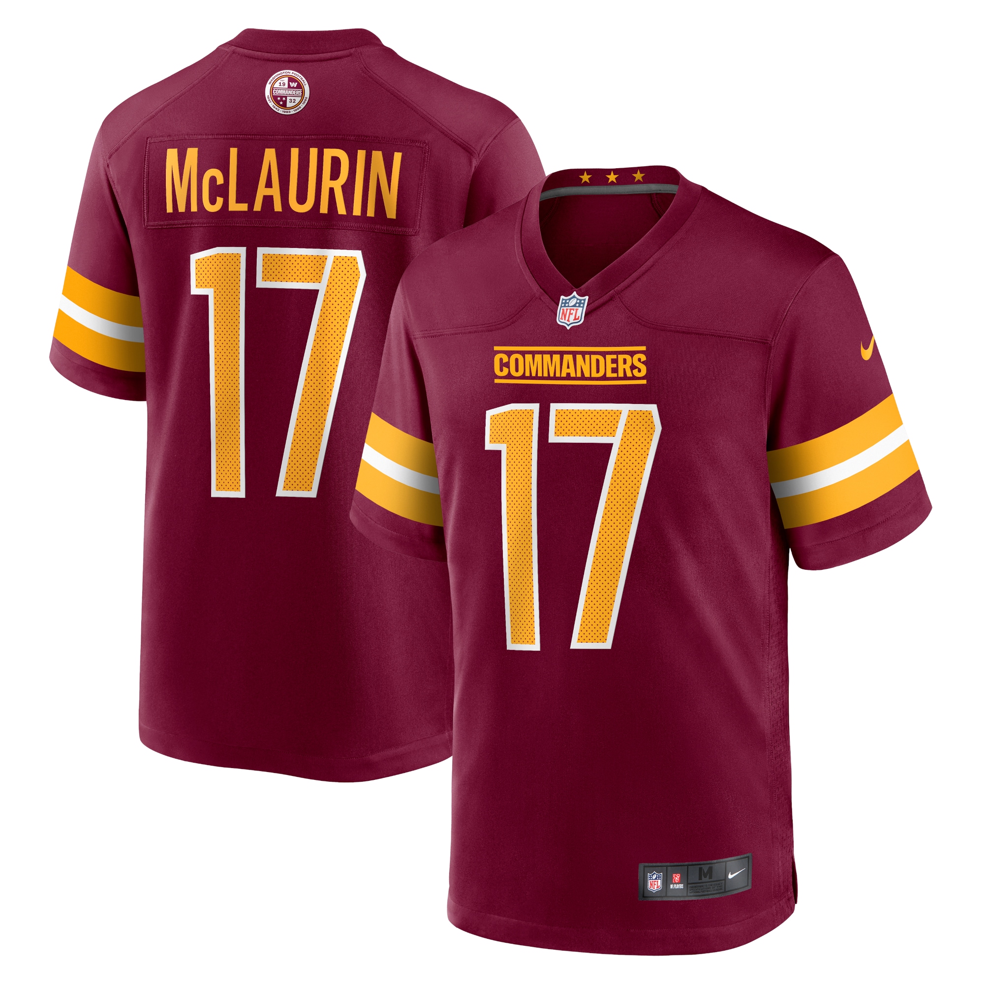 Washington Commanders Terry McLaurin Burgundy Game NFL Jersey Youth
